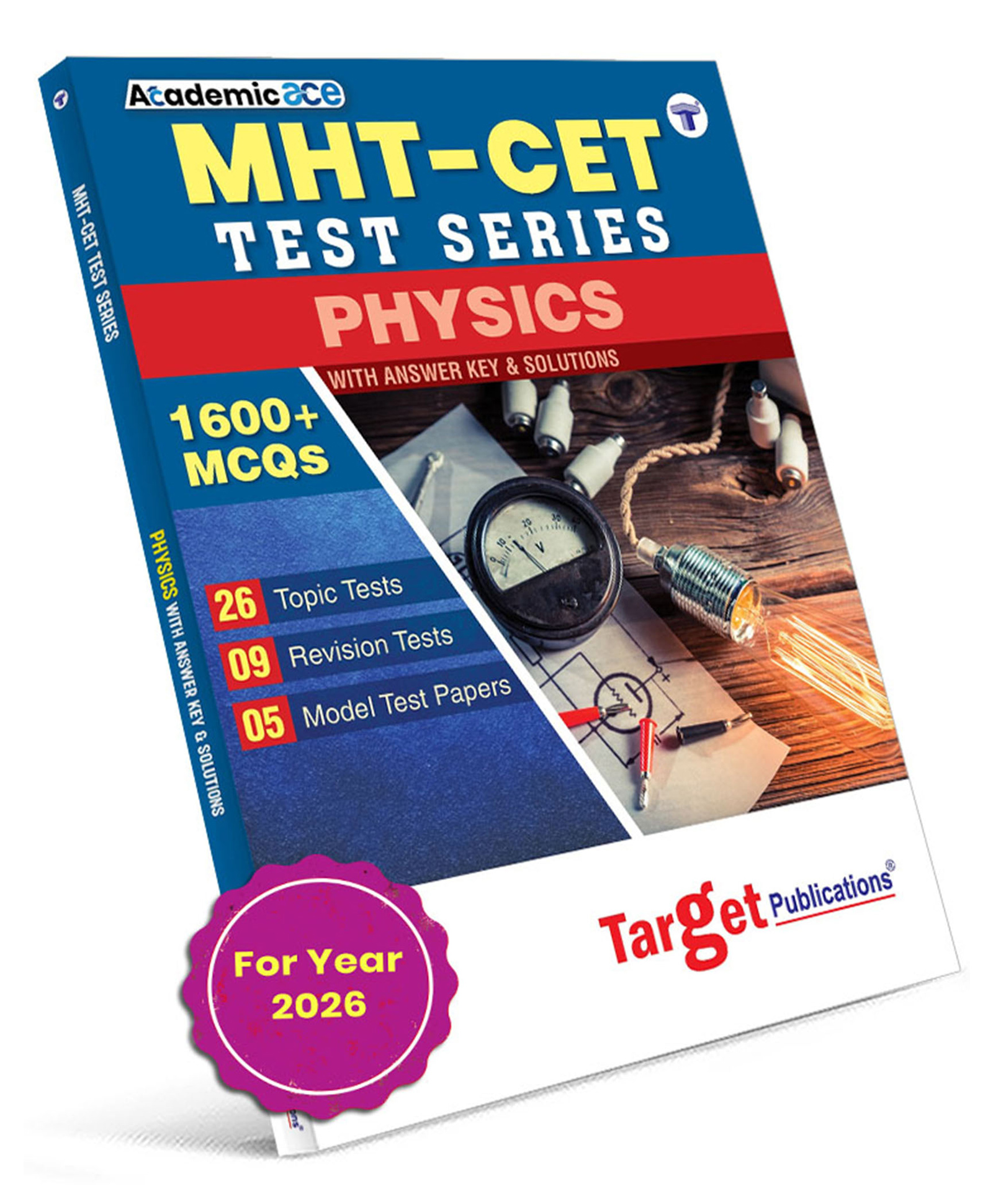 MHT-CET Physics Test Series Book for Engineering & Pharmacy Exam | MHT CET Entrance Exam Book for 2026 | Includes 1600+ MCQs, Topic Test, Revision Test & Model Test Paper-image-9
