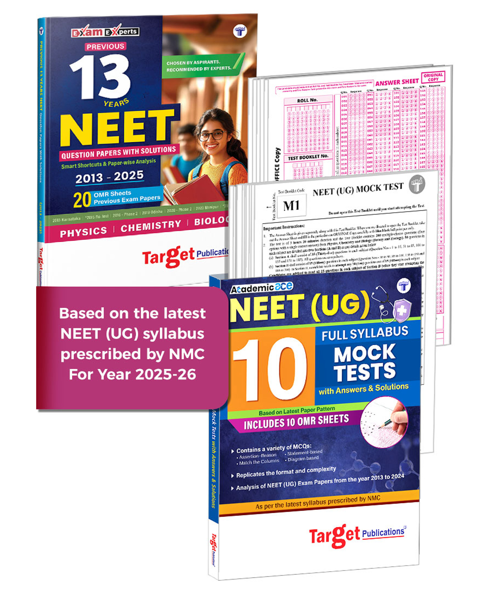 NEET Previous Year Solved Papers with Solutions and 10 NEET UG Mock Test Papers as per NTA New Paper Pattern | Includes 20 Exam Papers & OMR Sheets for Practice | Based on NCERT Syllabus | Combo of 2-image-3