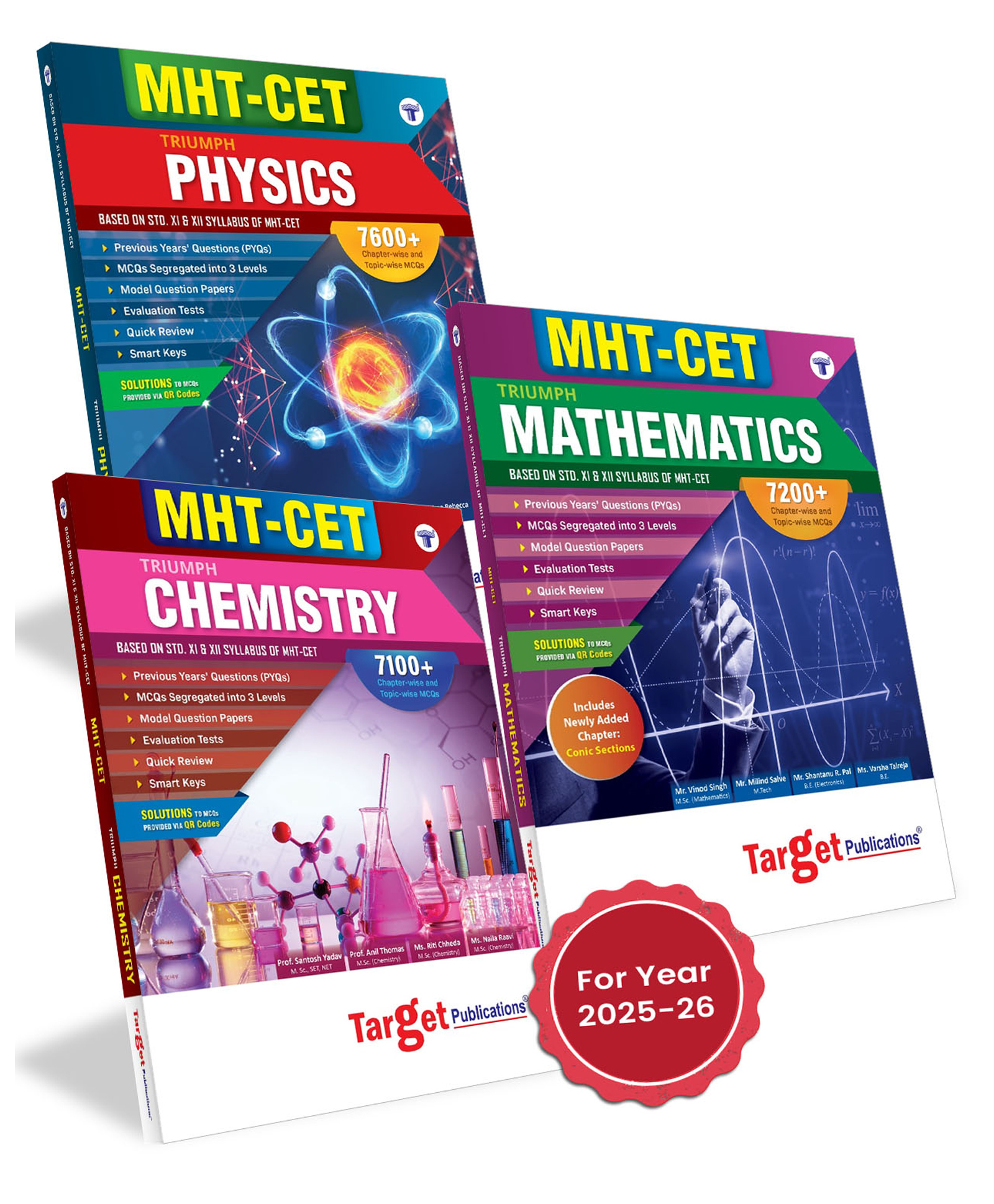 MHT-CET Triumph Physics, Chemistry & Maths Book for 2026 Exam | 20000+ PCM MCQs Chapterwise & Topicwise, Previous Years Questions (PYQs) & Model Papers | Based on 11th & 12th Syllabus | Set of 3-image-12