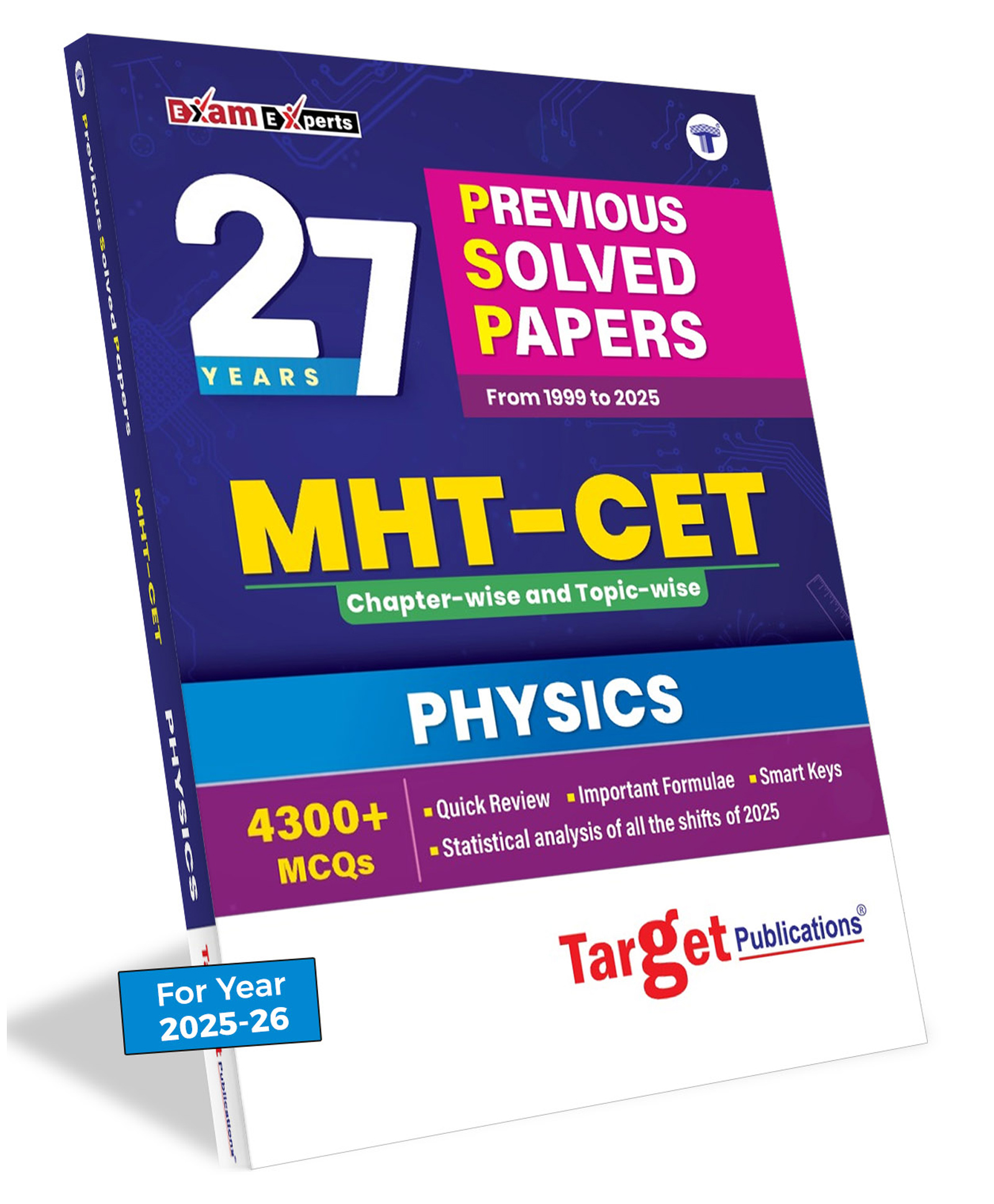 27 Years MHT CET Previous Years Questions Papers for 2026 Exam | MHT-CET Physics PSP Chapterwise & Topicwise 4300+ MCQs | Solved Papers 1999 to 2025 | Study Techniques-image-45