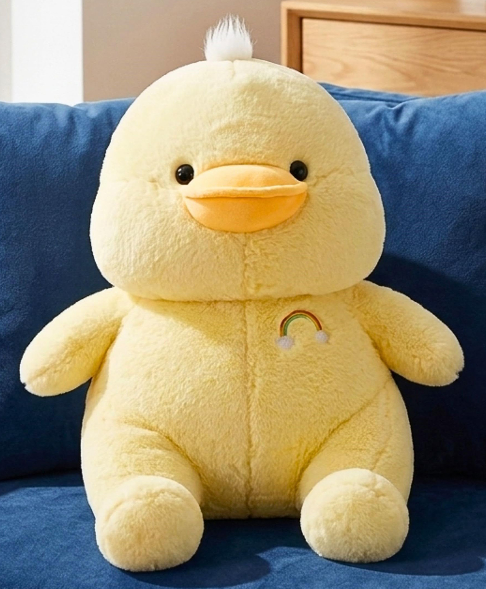 Tickles Duck Soft Stuffed Plush Toy for Kids Boys & Girls Birthday Gift Home Decor (Height: 45 cm, Color: Yellow)-image-46