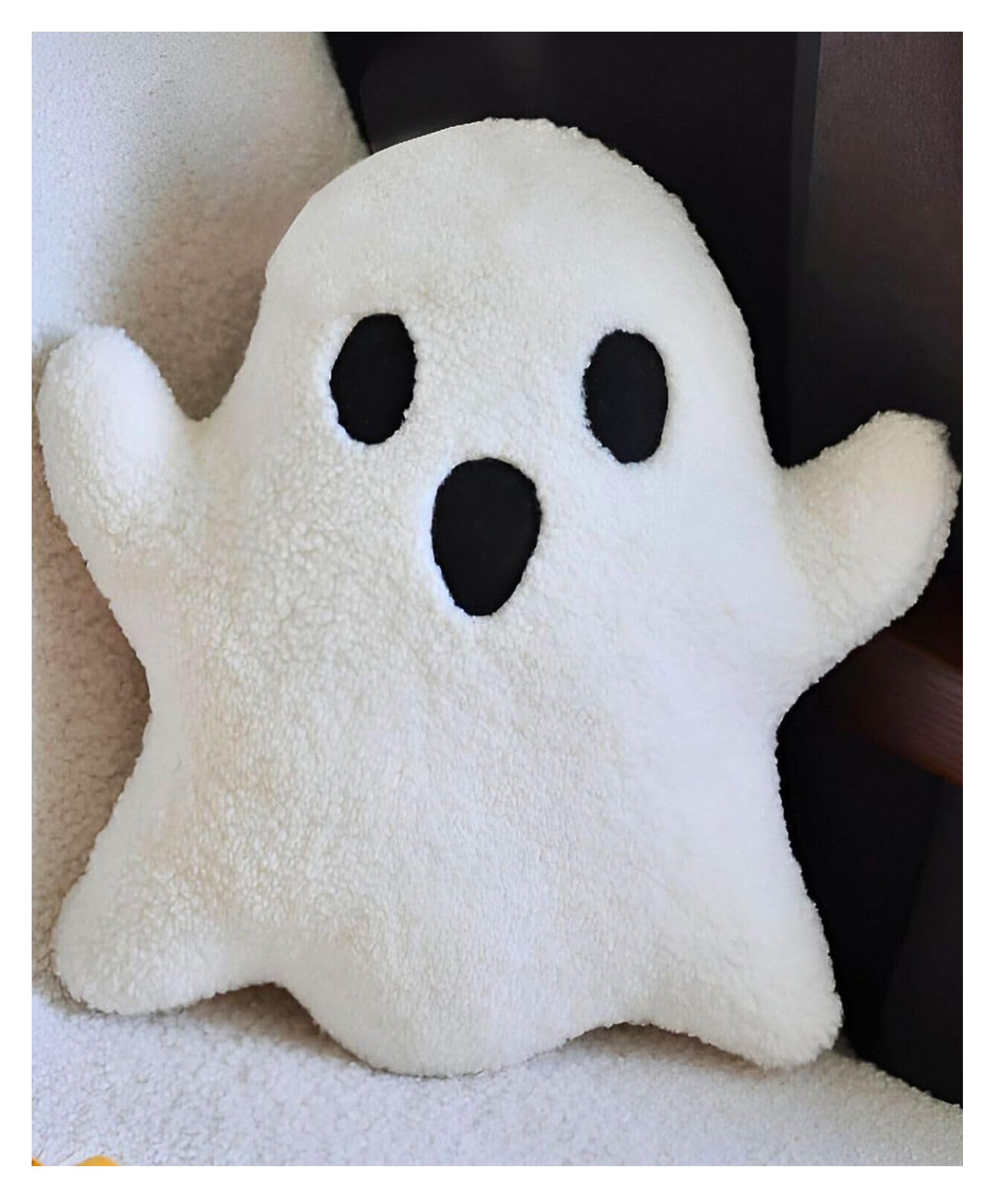 Tickles Halloween Ghost Soft Stuffed Plush Toy for Kids Boys & Girls Birthday Gift (Size: 40 cm, Color: White)-image-42