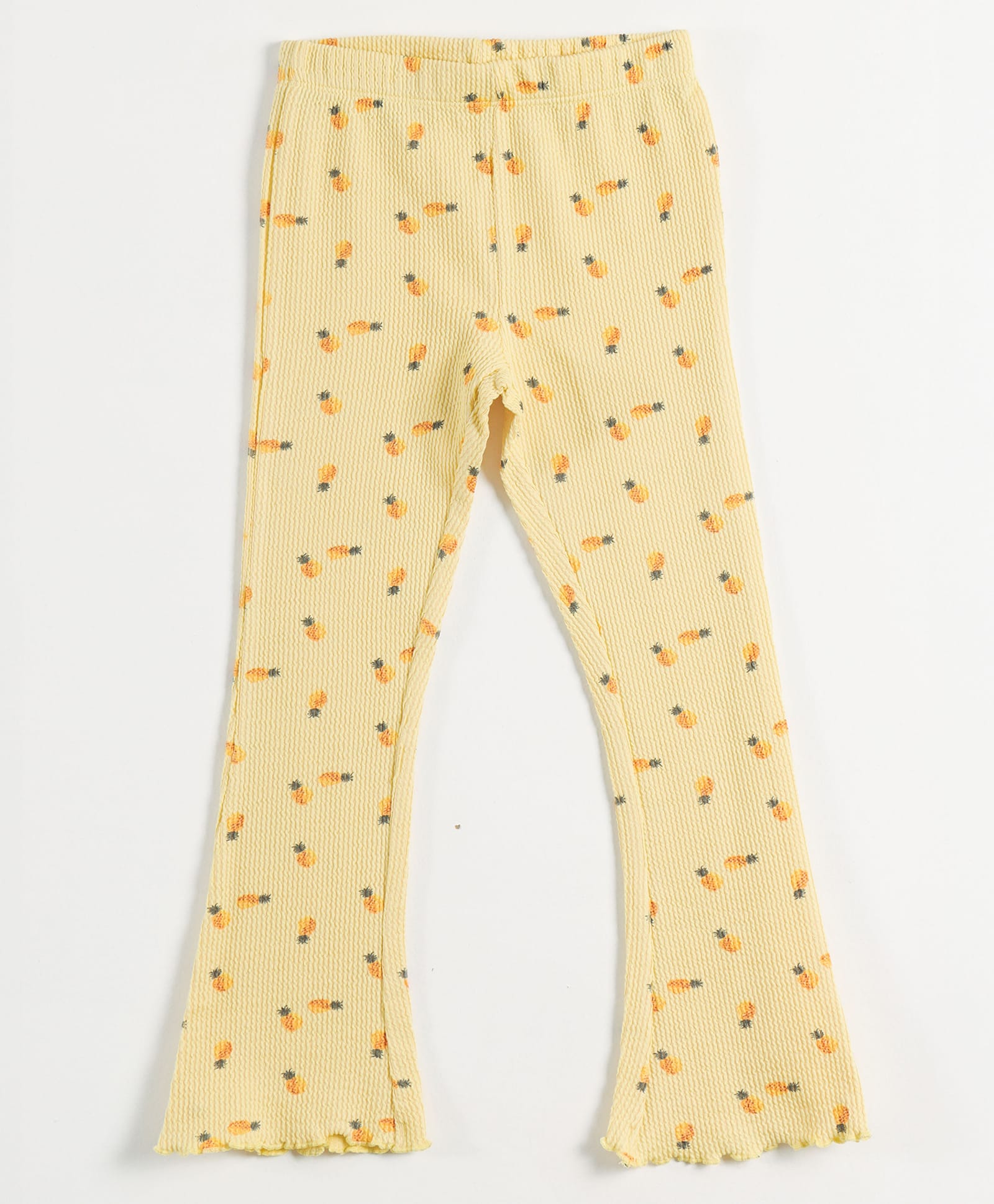 JusCubs Cotton Lycra Knit Pineapple Printed Leggings - Yellow-picture-24