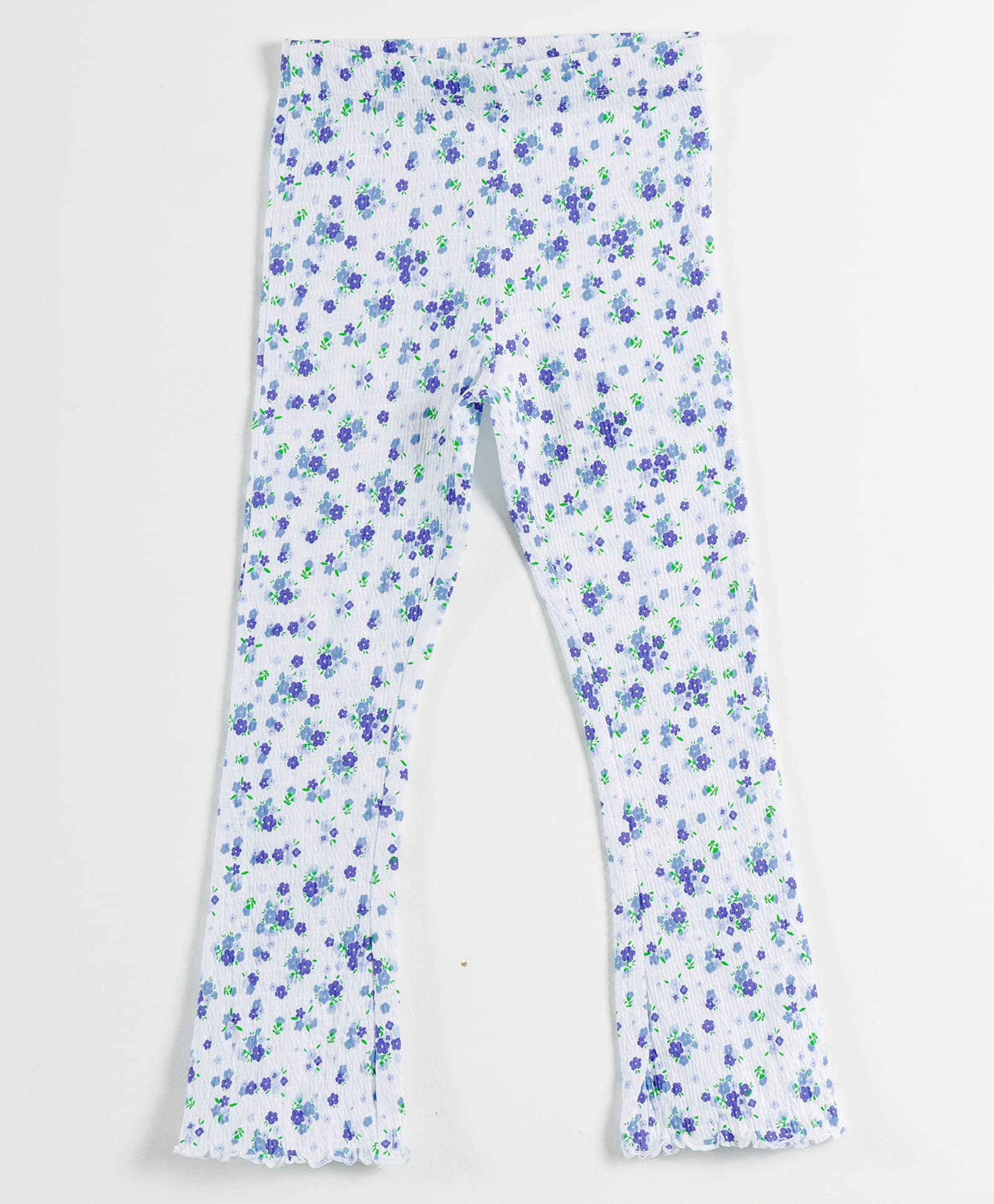 JusCubs Cotton Lycra Knit Floral Printed Leggings - White-picture-26