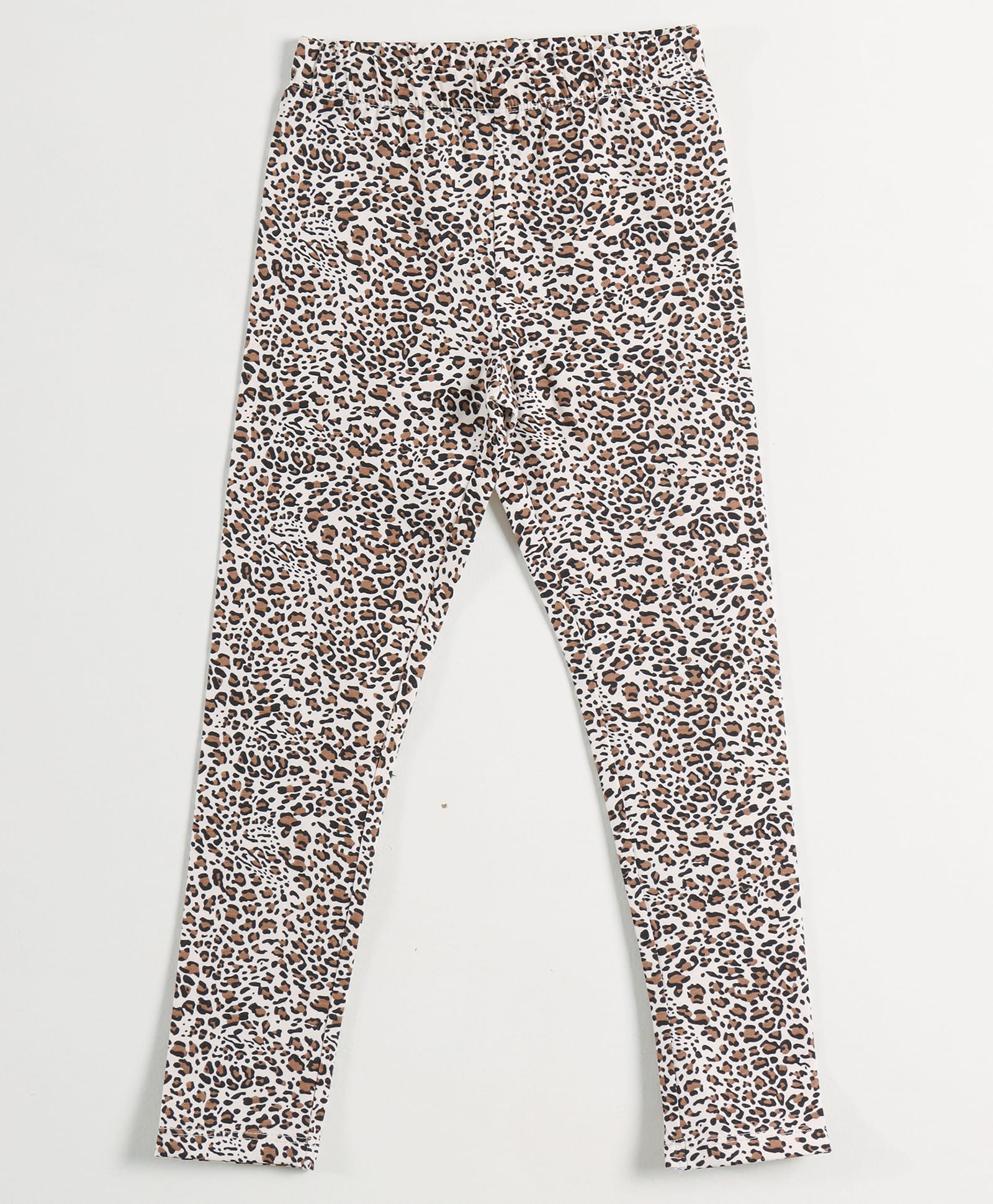 JusCubs Cotton Lycra Knit Animal Printed Leggings - Cream-picture-25
