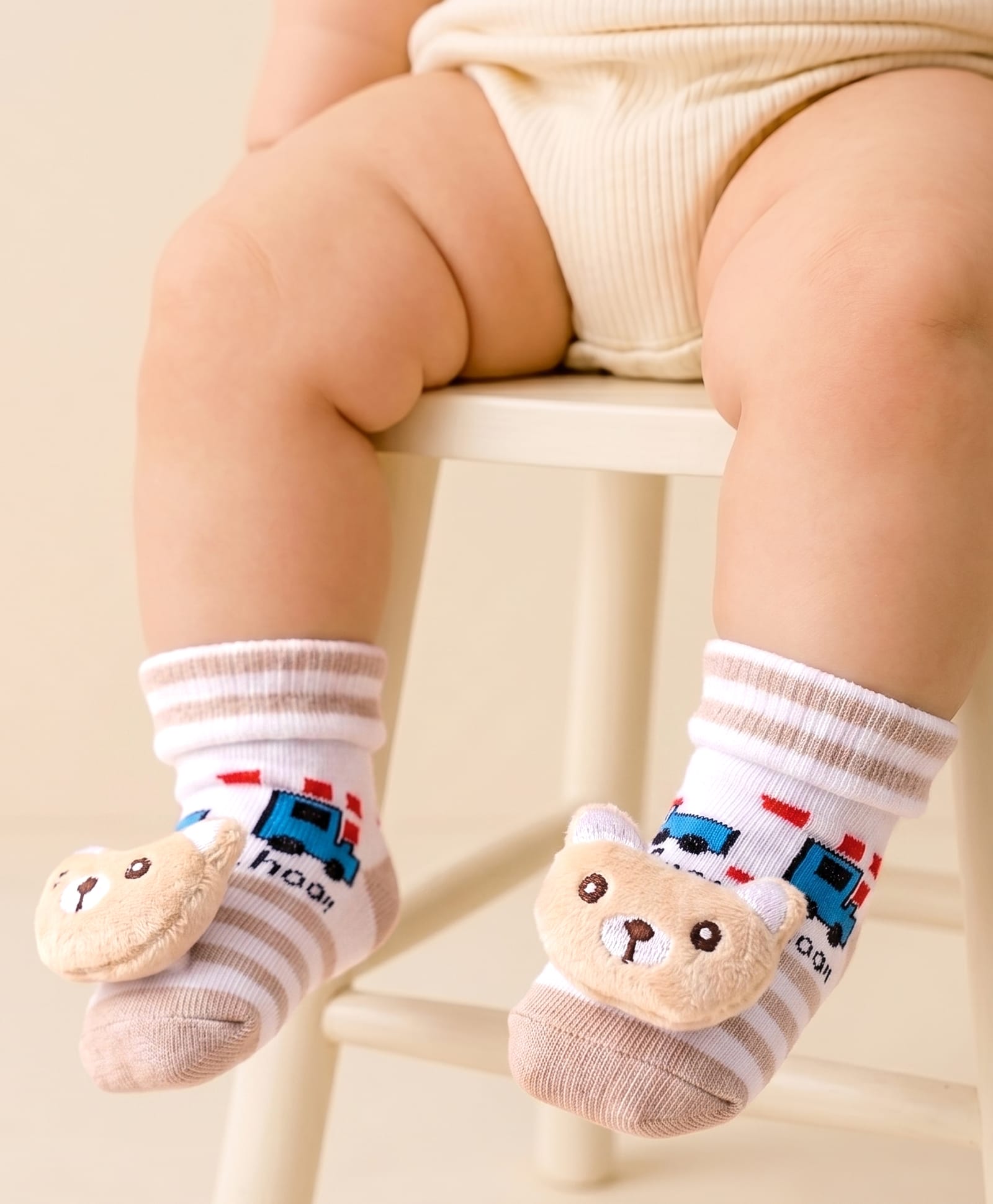 Cute Walk by Babyhug Sock Shoes With Vehicle Design & Animal Applique - Multicolour-image-20
