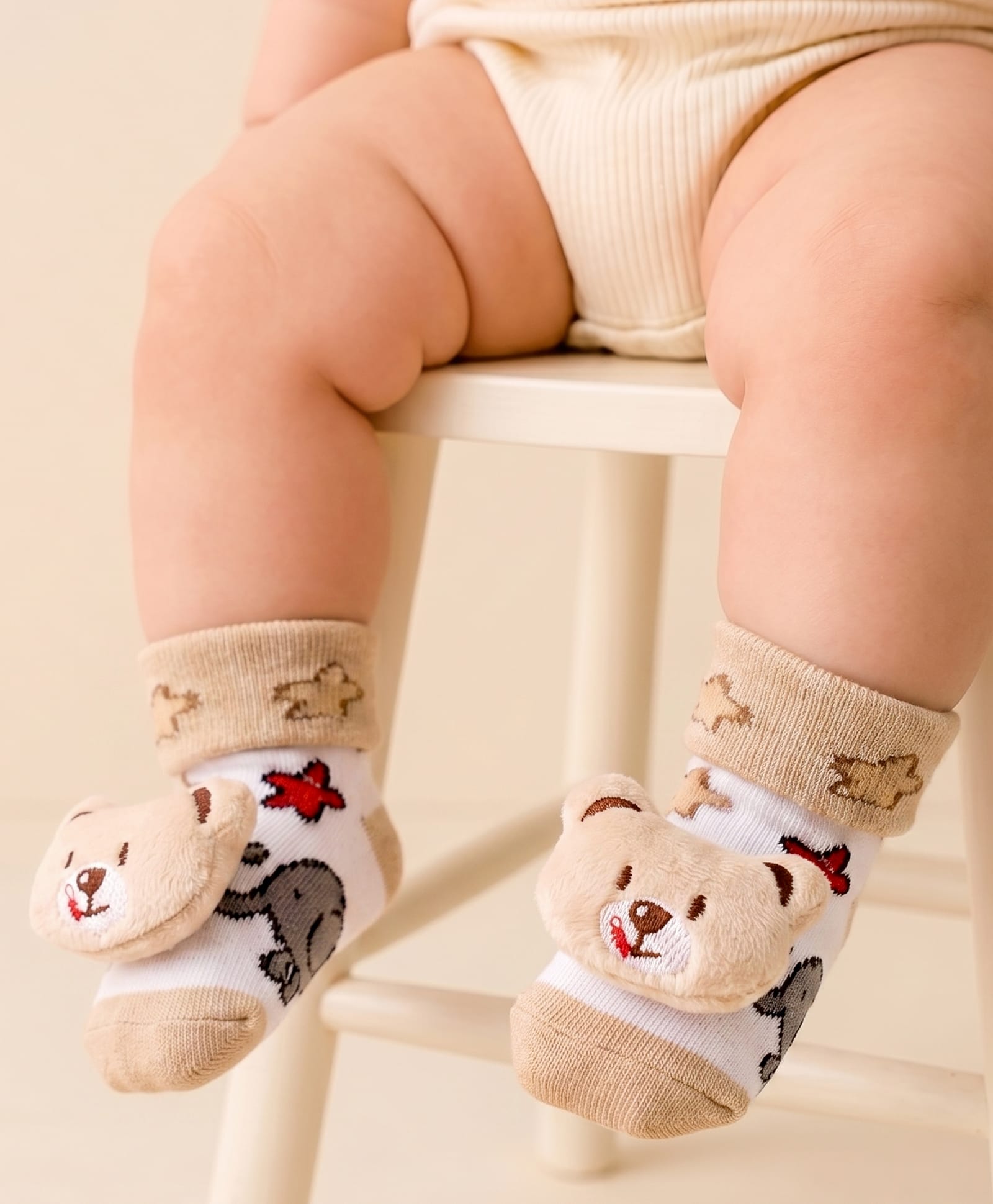 Cute Walk by Babyhug Sock Shoes With Animal Applique & Star Design - Multicolour-image-24
