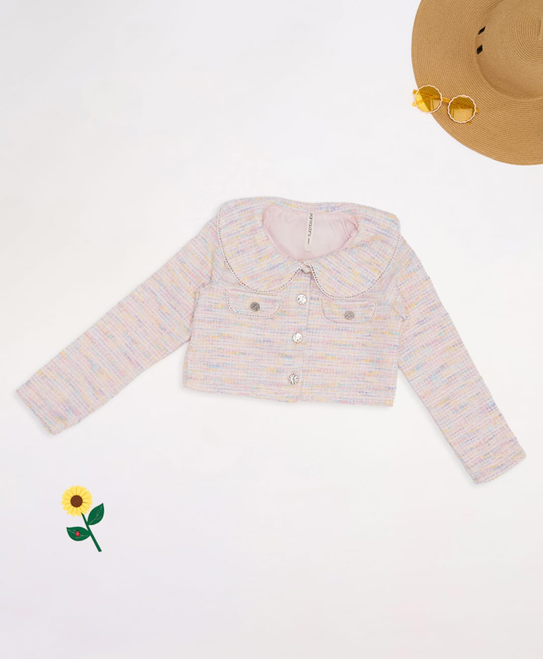 Pantaloons Junior Cotton Woven Full Sleeves Light Winter Jacket - Pink-picture-24