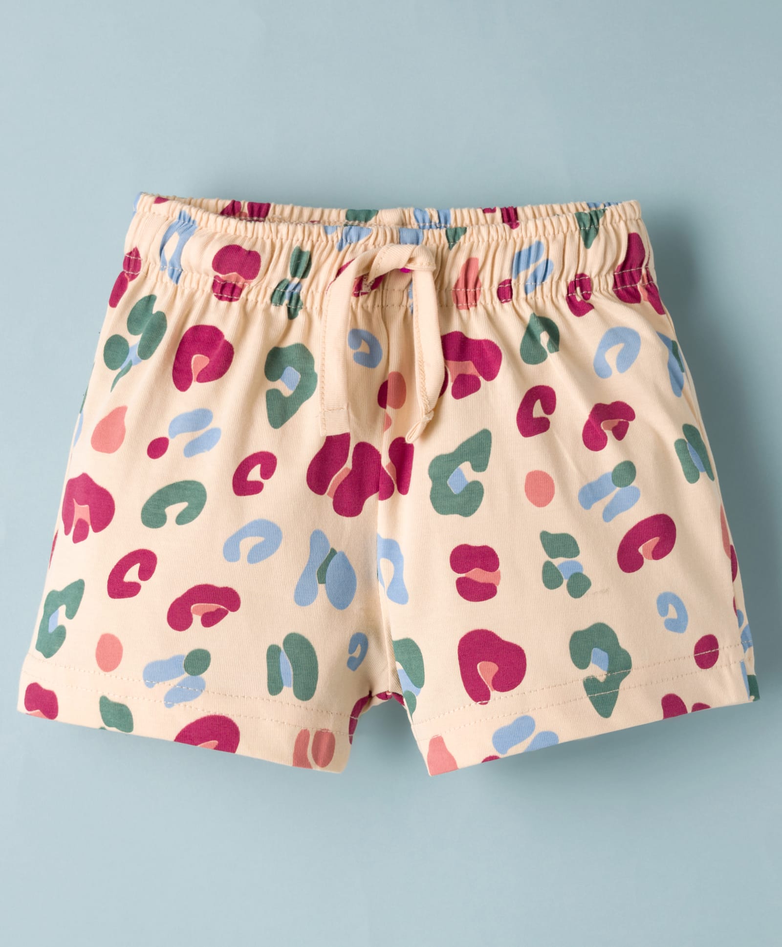 Ollypop Sinker Knit Knee Length Printed Shorts - Light Pink-picture-17