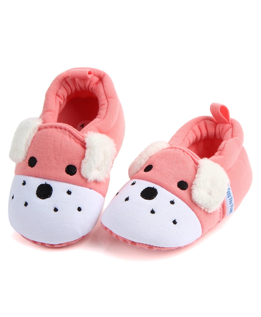 KIDLINGSS Puppy Embroidered Slip On Booties - Pink-image-39