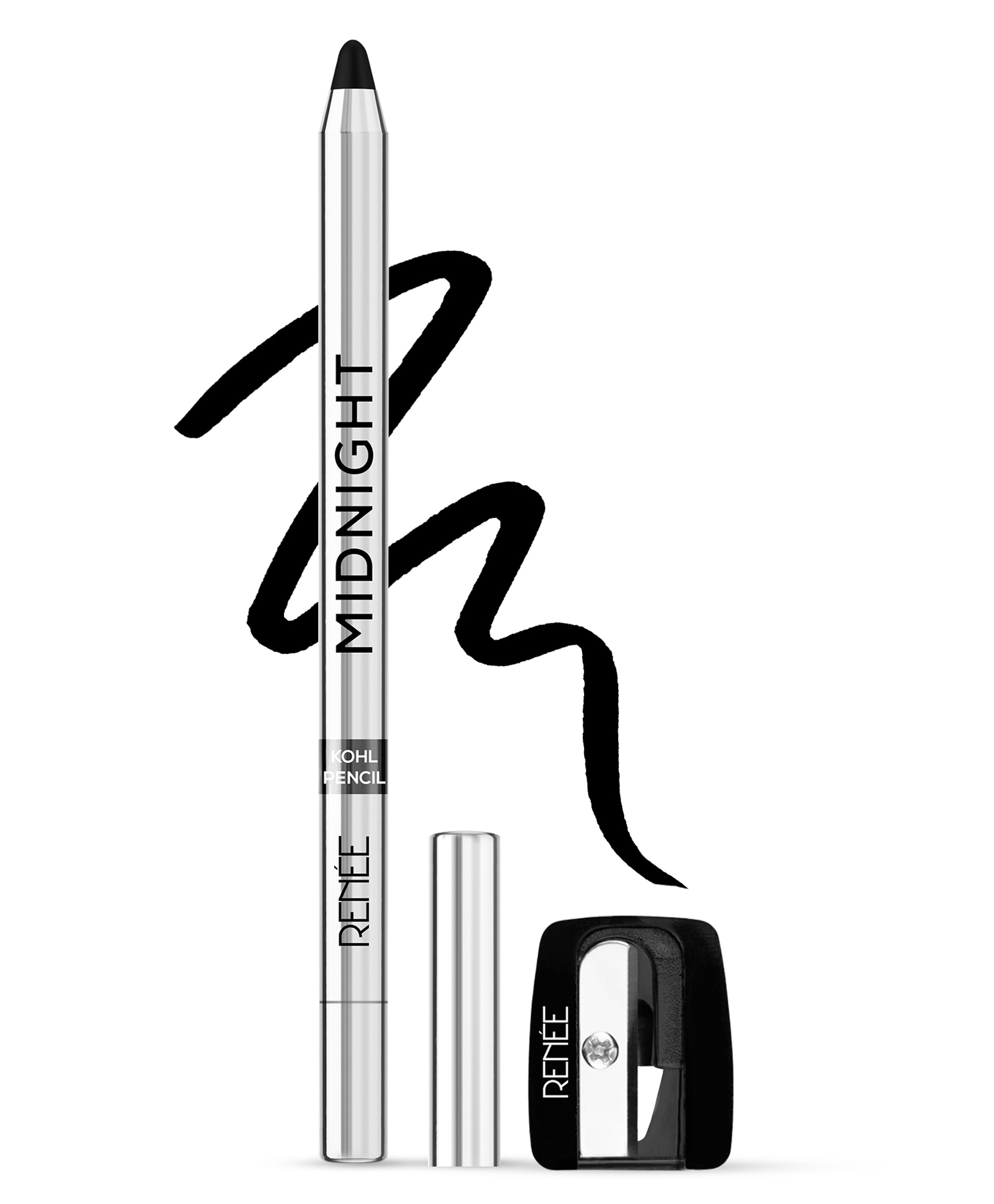 Renee Cosmetics Midnight Kohl Pencil- Black-picture-3