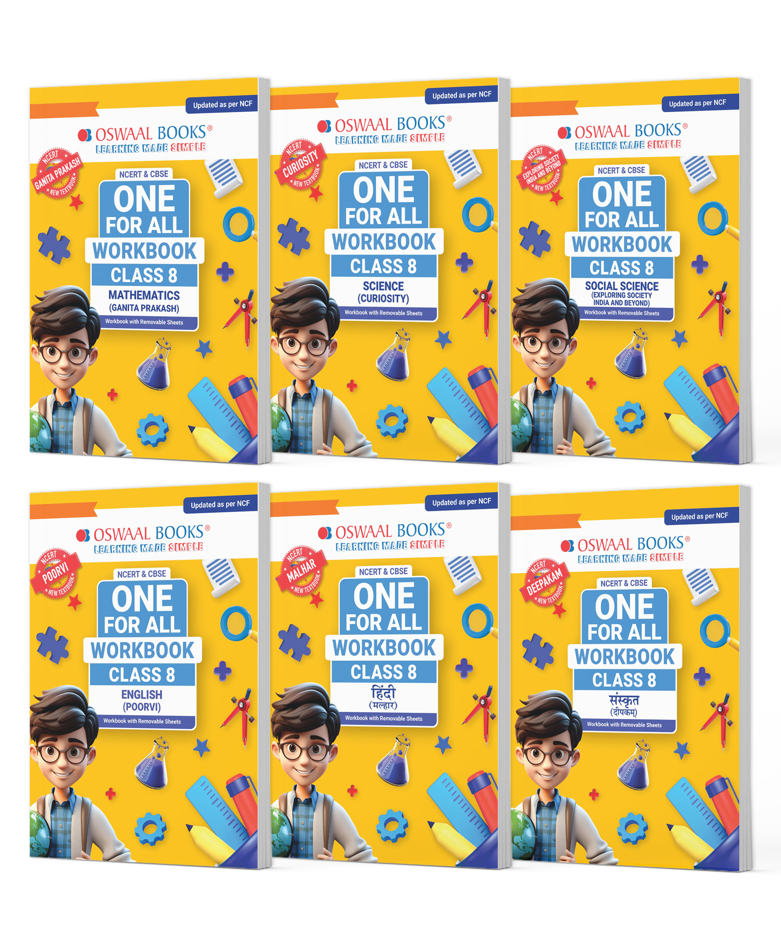 OSWAAL BOOKS NCERT & CBSE One for All Workbook for Class 8 | Mathematics | Science | Social Science | English | Hindi | Sanskrit | Updated as Per NCF | MCQ's | Set of 6 Books | For Latest Exam-image-48