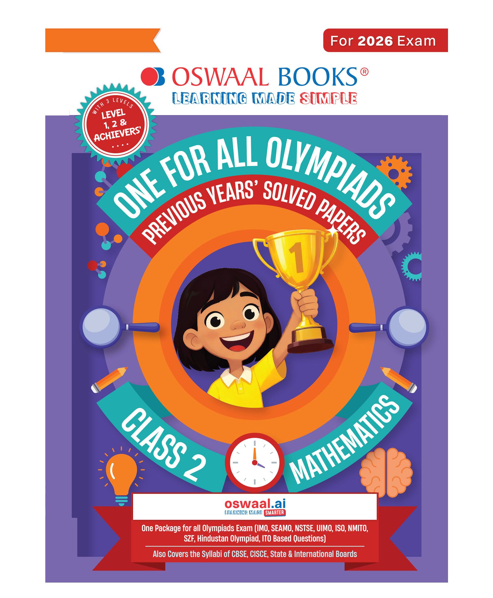 OSWAAL BOOKS One for All Olympiads Chapter-wise Previous Years' Solved Papers, Prep-Guide (with Level 1, 2 & Achievers Section) Class 2 Mathematics For 2026 Exam-image-31