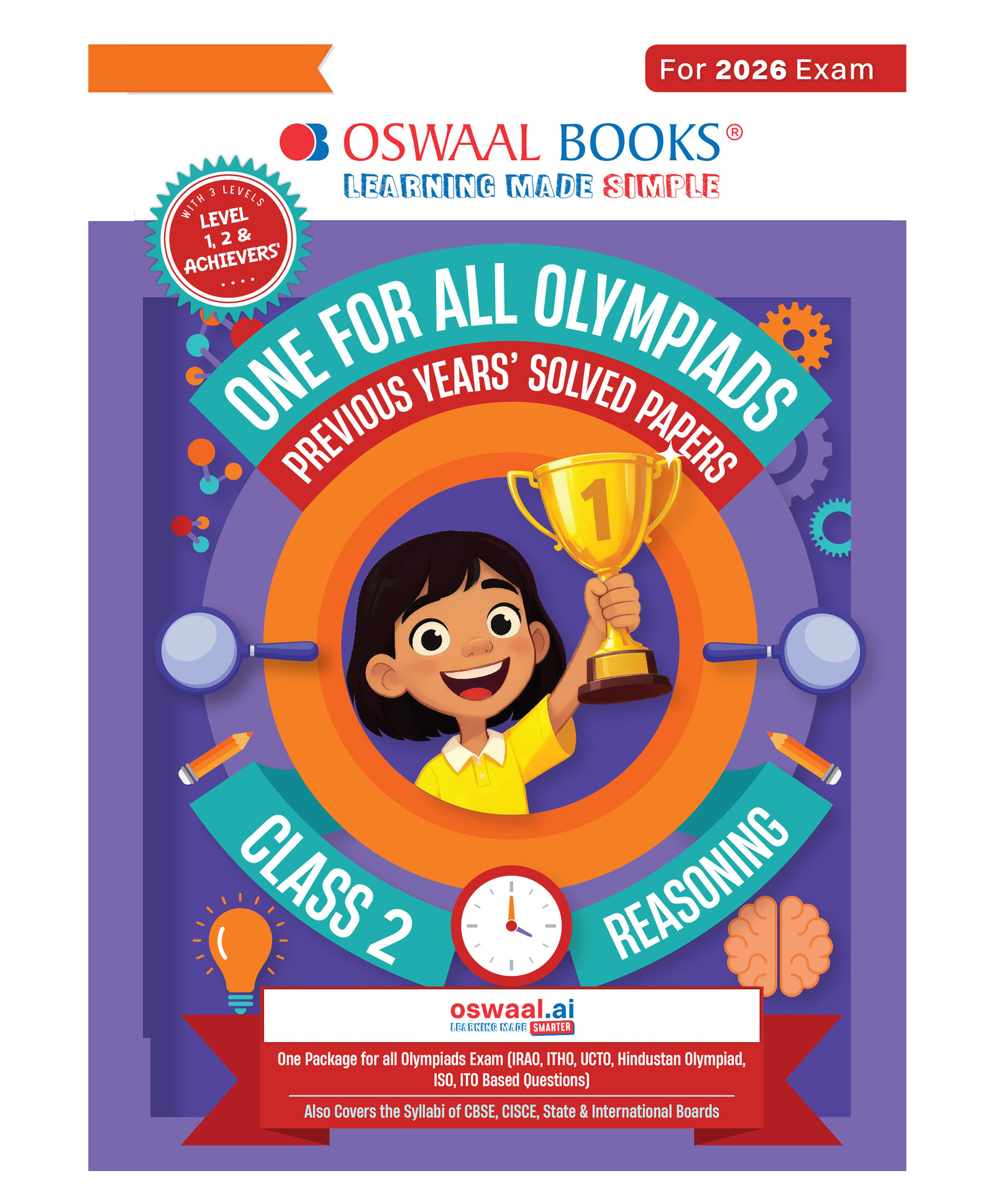 OSWAAL BOOKS One for All Olympiads Chapter-wise Previous Years' Solved Papers, Prep-Guide (with Level 1, 2 & Achievers Section) Class 2 Reasoning For 2026 Exam-picture-27