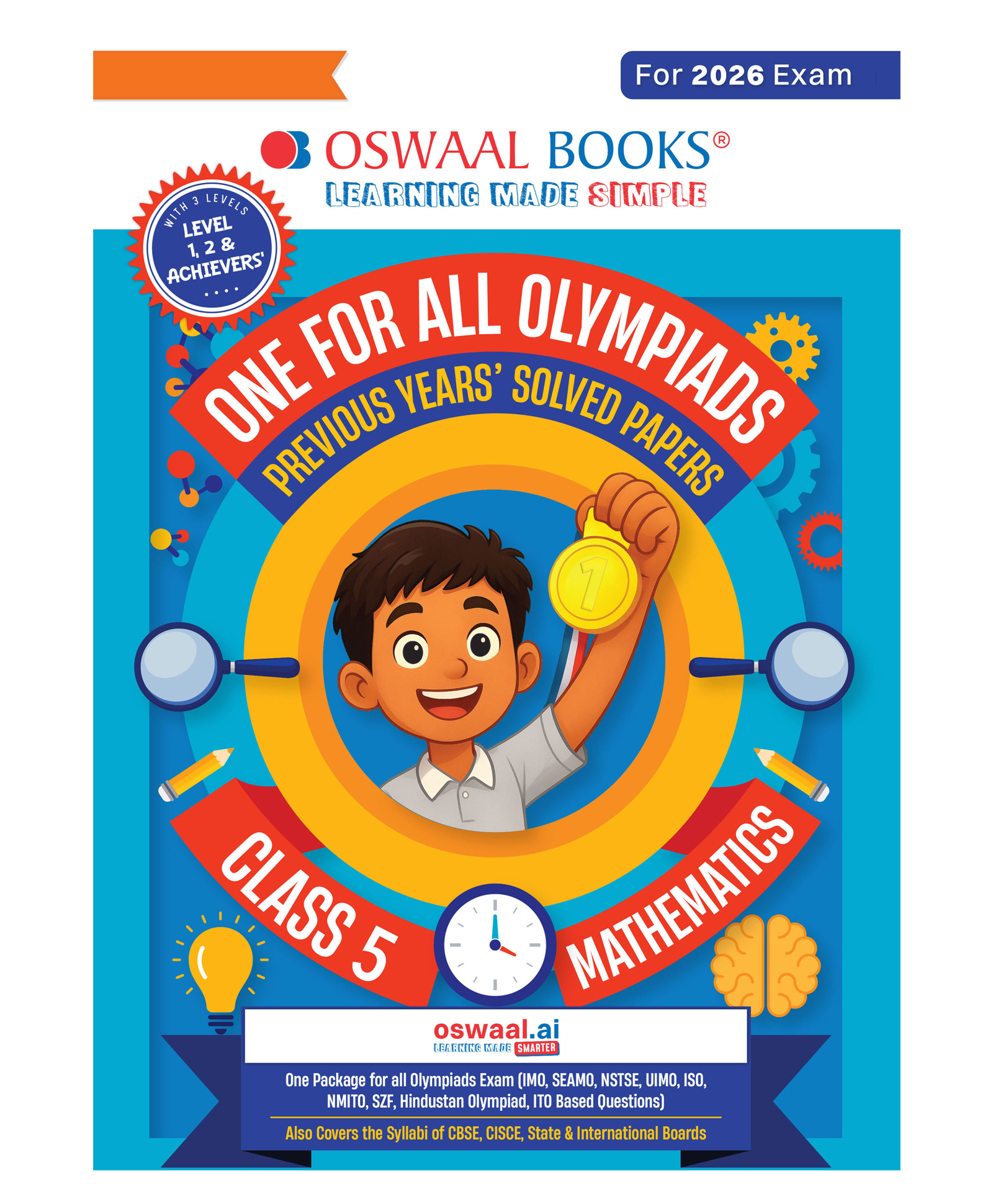 OSWAAL BOOKS One for All Olympiads Chapter-wise Previous Years' Solved Papers, Prep-Guide (with Level 1, 2 & Achievers Section) Class 5 Mathematics For 2026 Exam-picture-26
