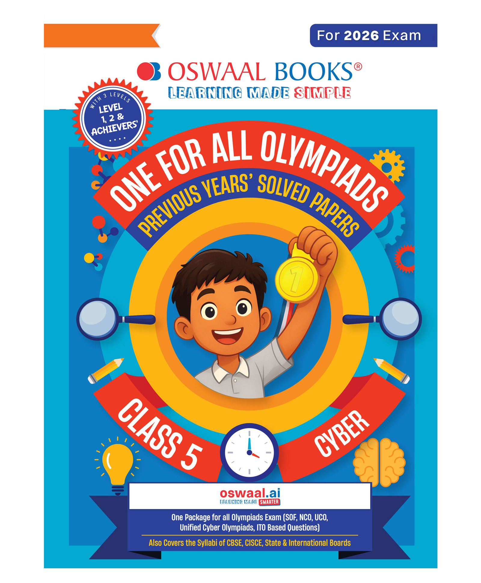 OSWAAL BOOKS One for All Olympiads Chapter-wise Previous Years' Solved Papers, Prep-Guide (with Level 1, 2 & Achievers Section) Class 5 Cyber For 2026 Exam-picture-10