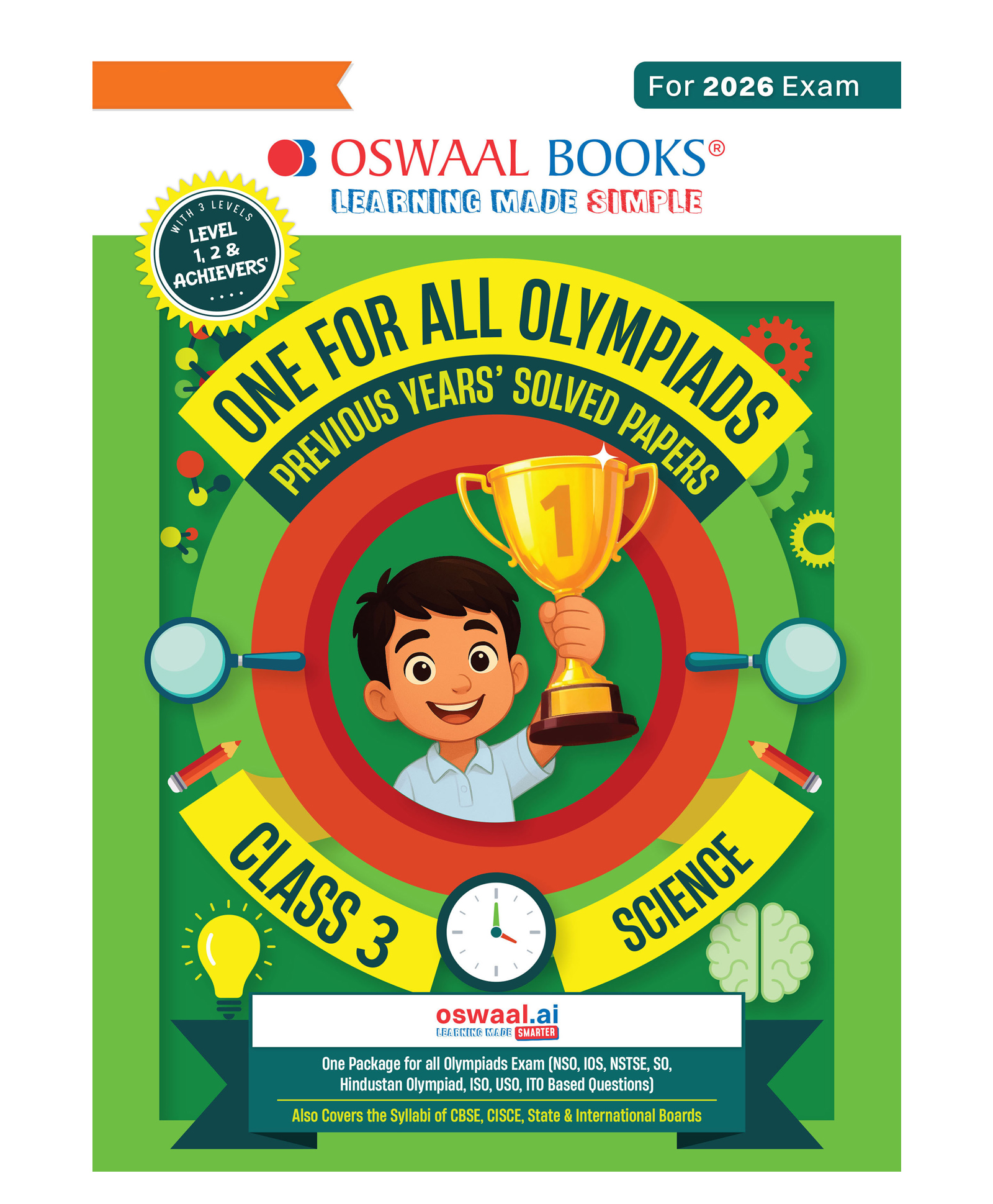OSWAAL BOOKS One for All Olympiads Chapter-wise Previous Years' Solved Papers, Prep-Guide (with Level 1, 2 & Achievers Section) Class 3 Science For 2026 Exam-image-47