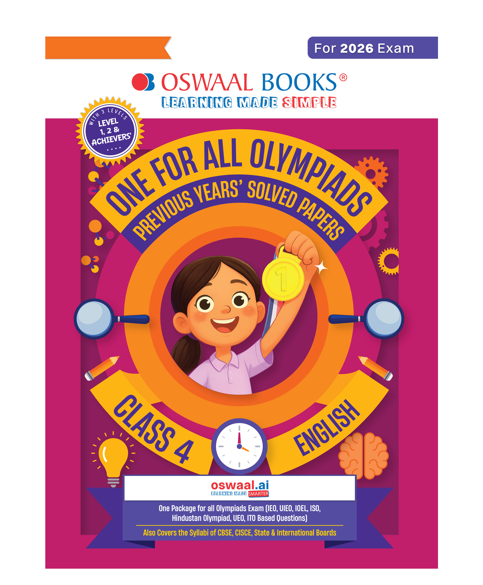OSWAAL BOOKS One for All Olympiads Chapter-wise Previous Years' Solved Papers, Prep-Guide (with Level 1, 2 & Achievers Section) Class 4 English For 2026 Exam-image-47