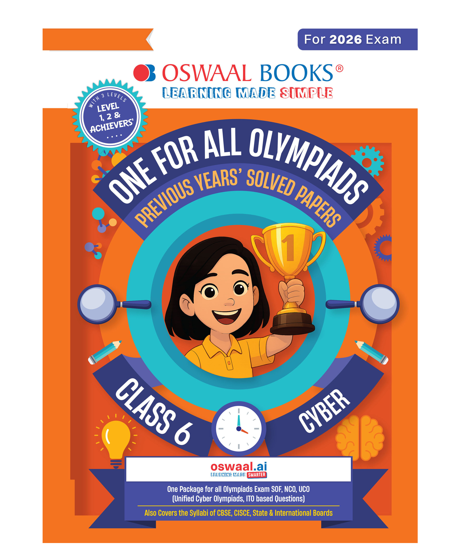 OSWAAL BOOKS One for All Olympiads Chapter-wise Previous Years' Solved Papers, Prep-Guide (with Level 1, 2 & Achievers Section) Class 6 Cyber For 2026 Exam-picture-15