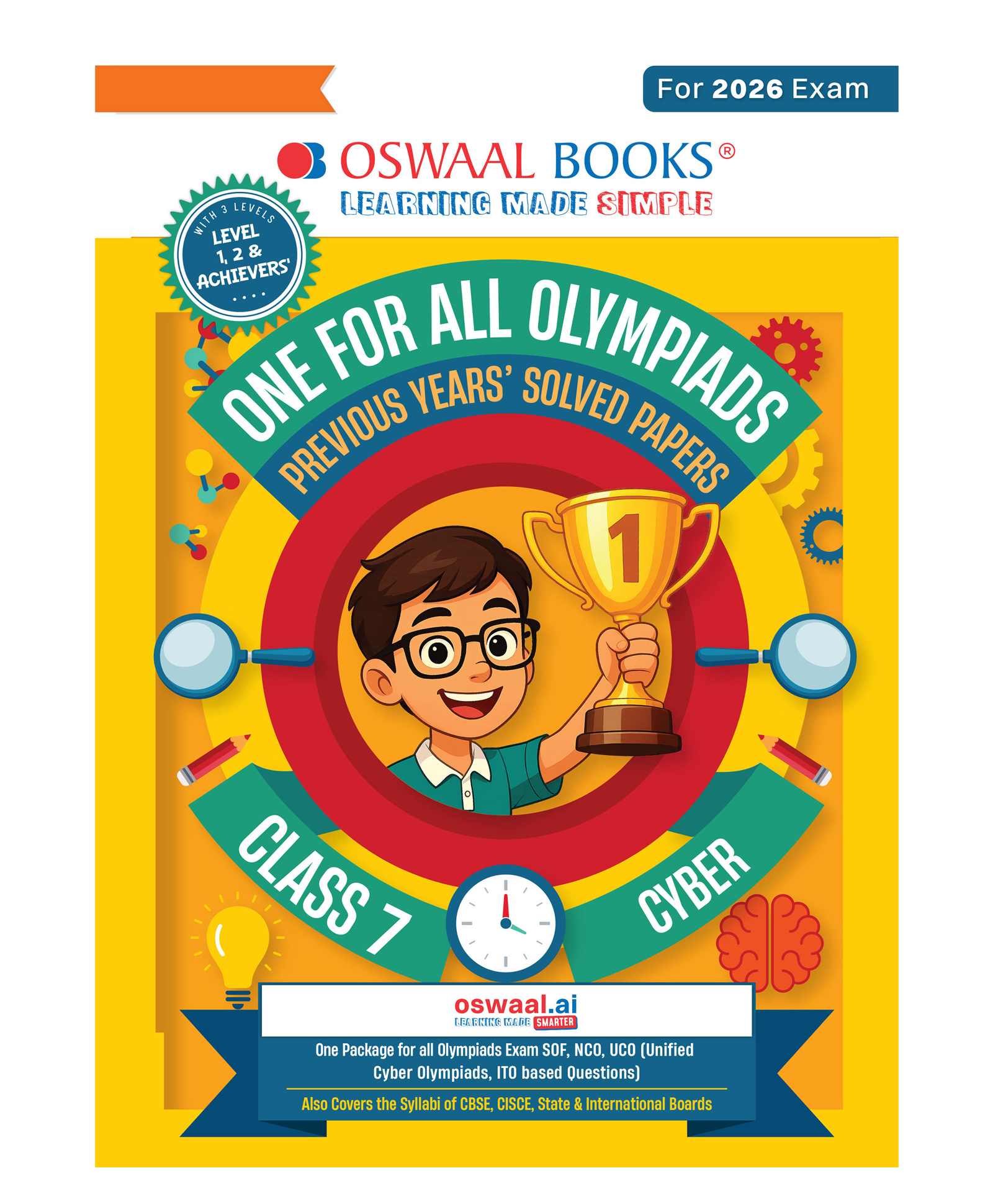 OSWAAL BOOKS One for All Olympiads Chapter-wise Previous Years' Solved Papers, Prep-Guide (with Level 1, 2 & Achievers Section) Class 7 Cyber For 2026 Exam-picture-16