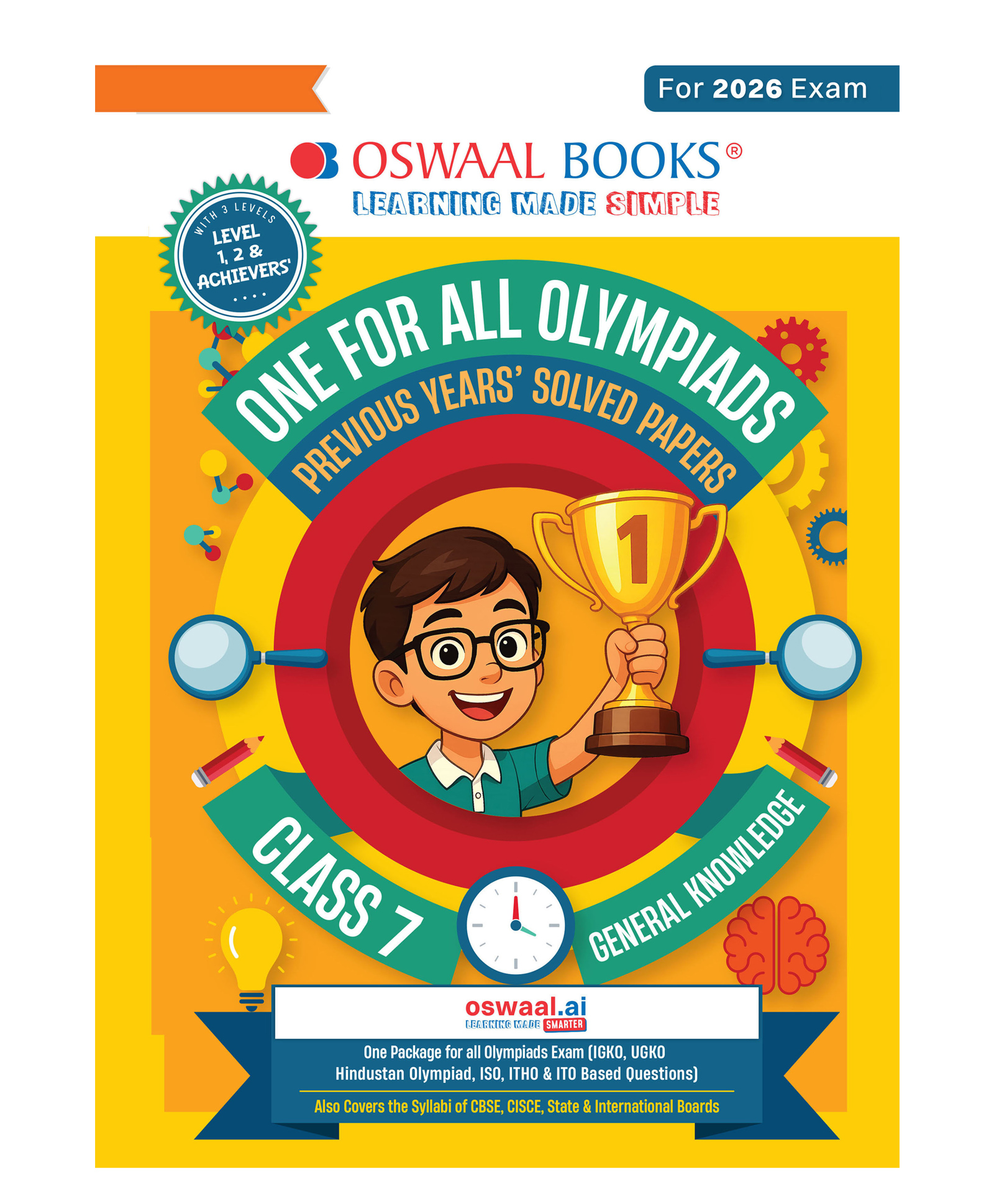OSWAAL BOOKS One for All Olympiads Chapter-wise Previous Years' Solved Papers, Prep-Guide (with Level 1, 2 & Achievers Section) Class 7 General Knowledge For 2026 Exam-picture-13