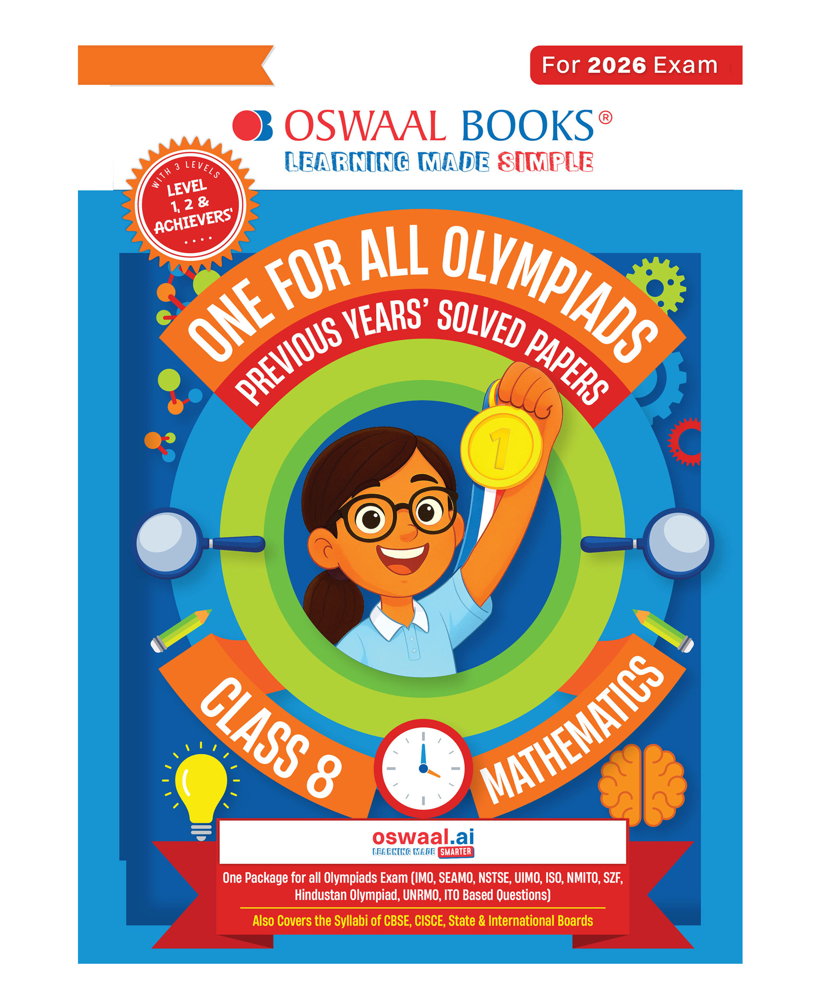 OSWAAL BOOKS One for All Olympiads Chapter-wise Previous Years' Solved Papers, Prep-Guide (with Level 1, 2 & Achievers Section) Class 8 Mathematics For 2026 Exam-image-33