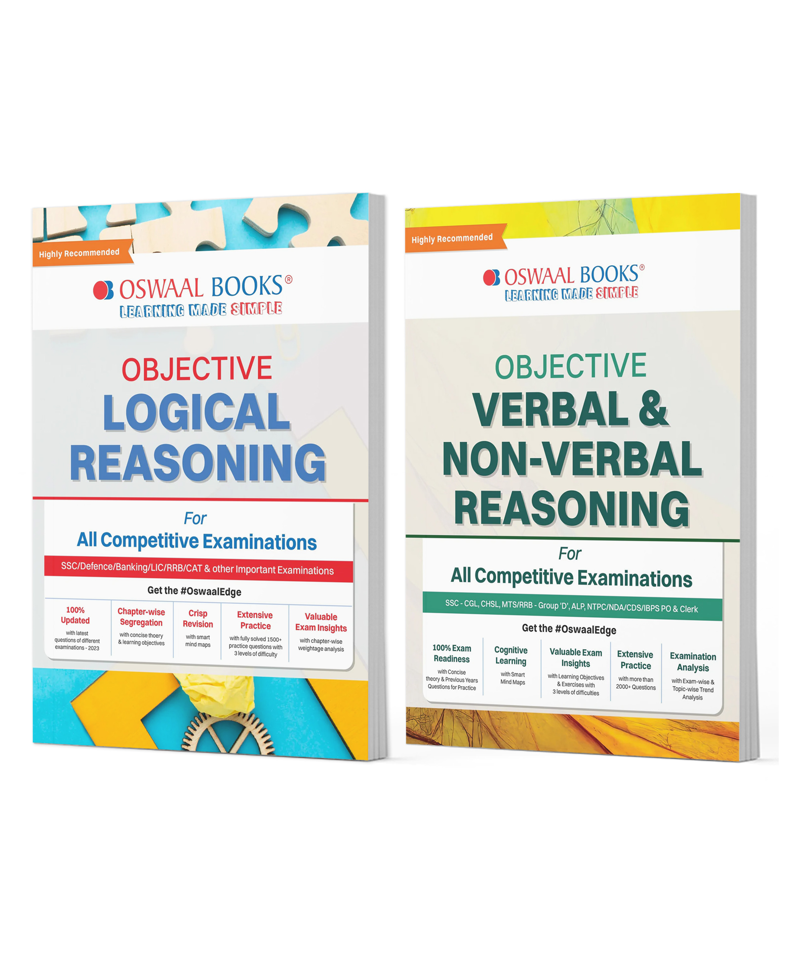 OSWAAL BOOKS Objective Logical, Verbal & Non-Verbal Reasoning for All Competitive Exams | SSC, Banking, Defence, RRB, LIC, CAT & More (Set of 2 Boooks)-image-7
