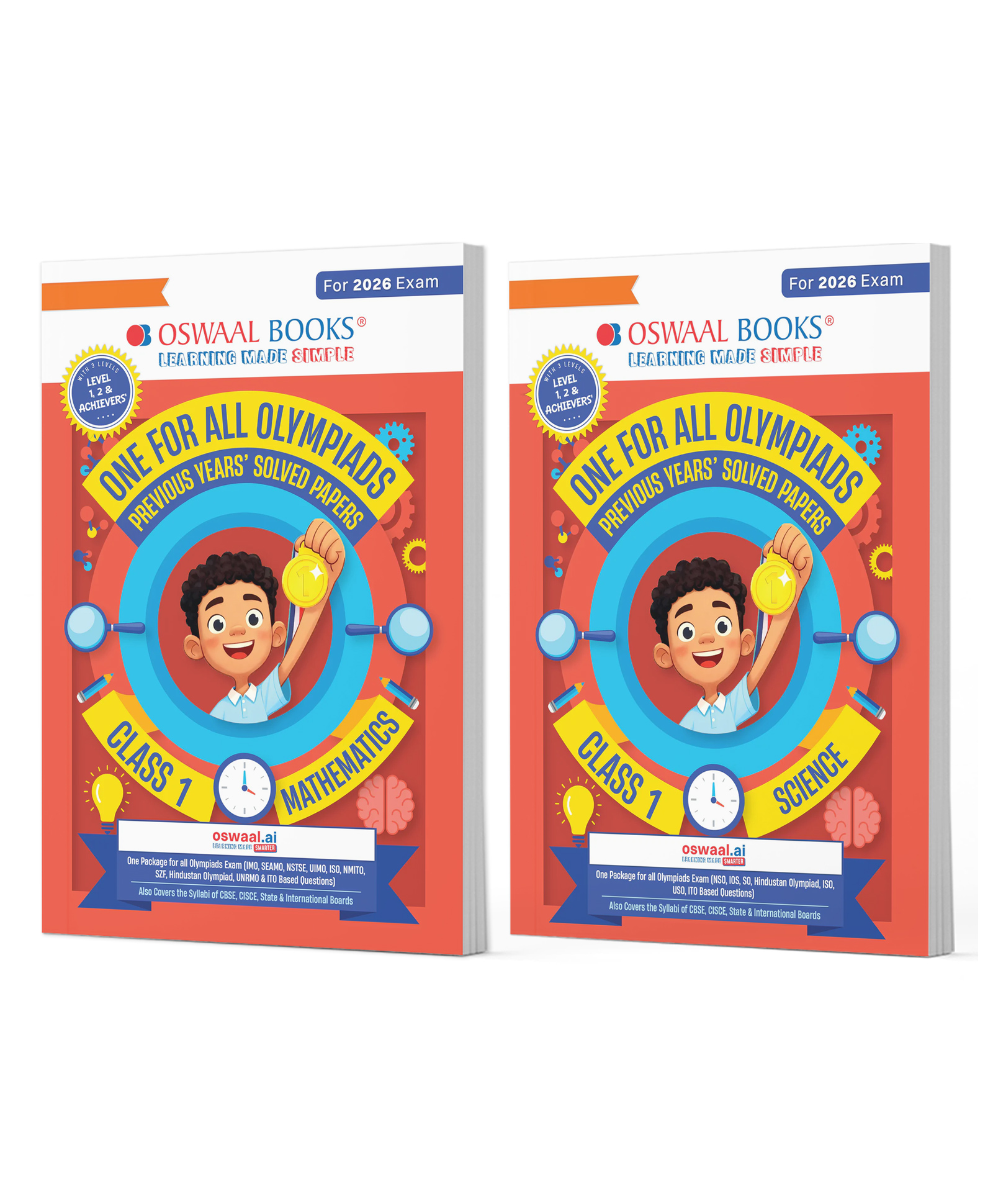 OSWAAL BOOKS One For All Olympiad Chapter-wise Previous Years's Solved Papers, Prep-Guide Class 1 (Set of 2 Books) Maths & Science for 2026 Exam-image-45