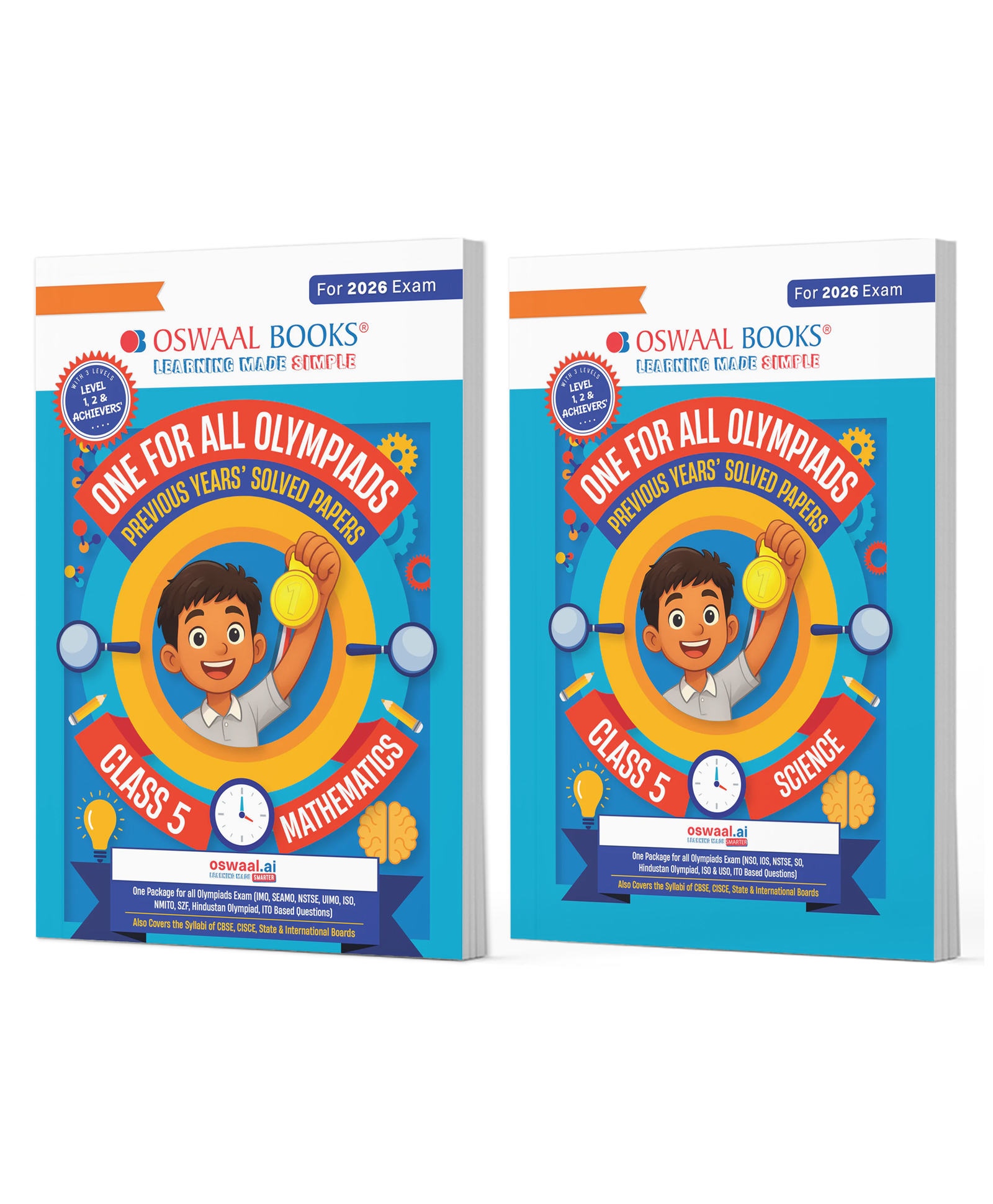 OSWAAL BOOKS One For All Olympiad Chapter-wise Previous Years's Solved Papers, Prep-Guide Class 5 (Set of 2 Books) Maths & Science for 2026 Exam-image-43