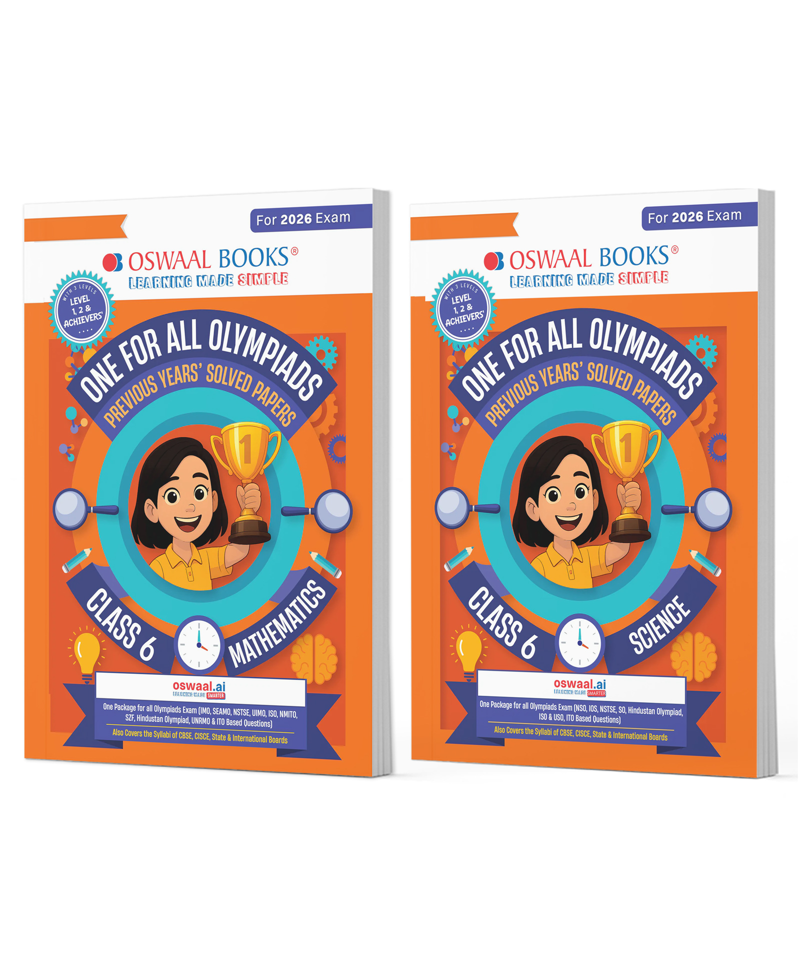 OSWAAL BOOKS One For All Olympiad Chapter-wise Previous Years's Solved Papers, Prep-Guide Class 6 (Set of 2 Books) Maths & Science for 2026 Exam-image-32