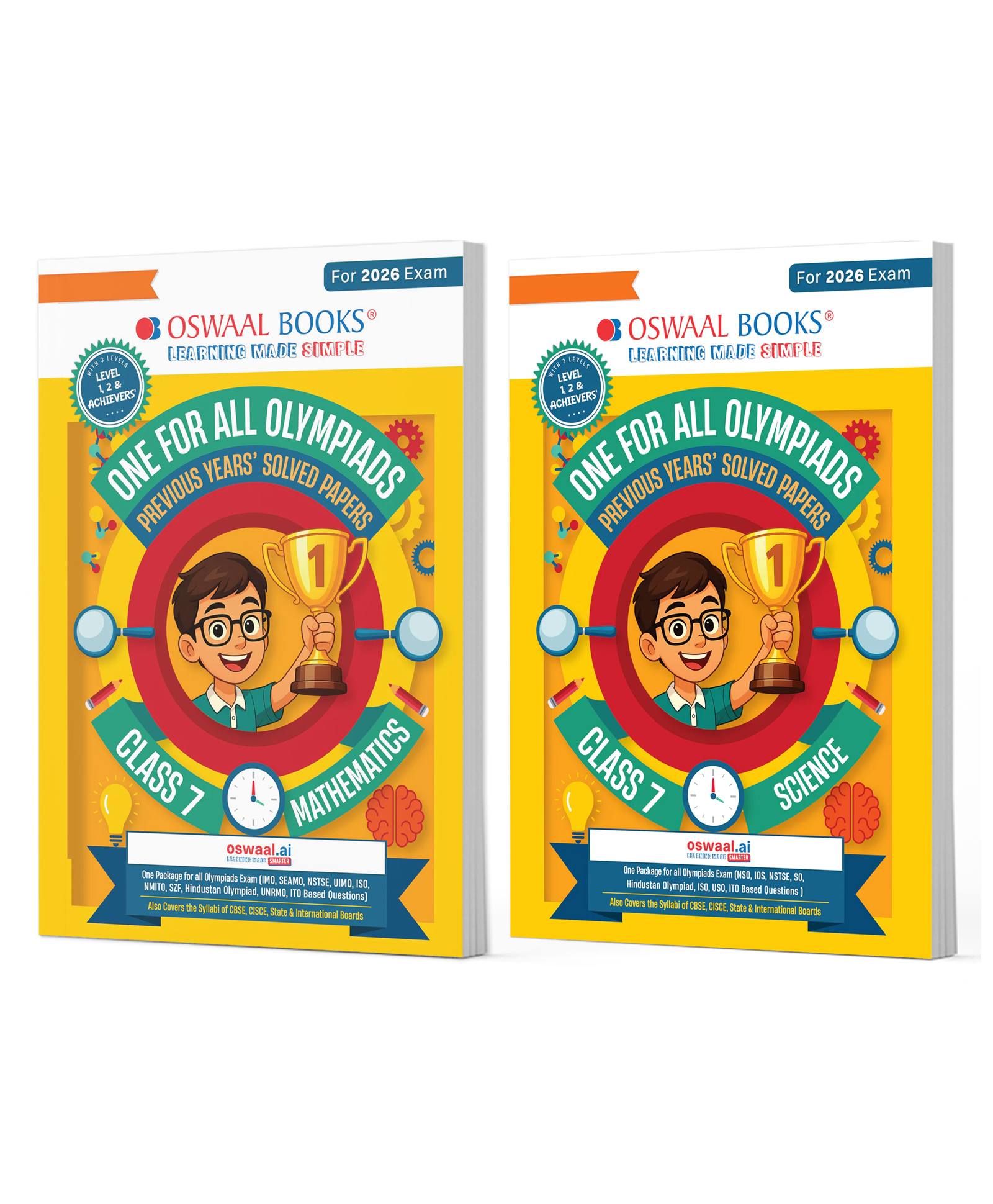 OSWAAL BOOKS One For All Olympiad Chapter-wise Previous Years's Solved Papers, Prep-Guide Class 7 (Set of 2 Books) Maths & Science for 2026 Exam-image-31