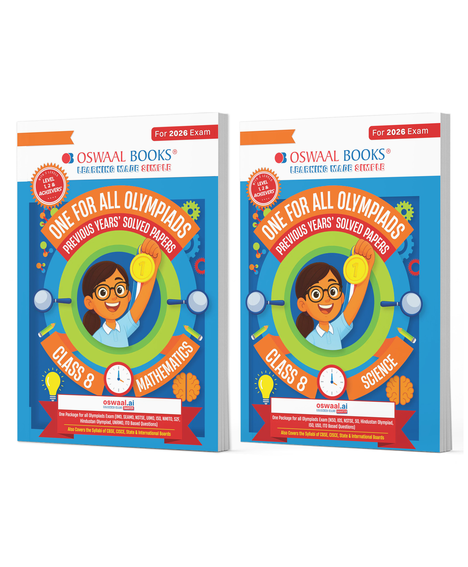 OSWAAL BOOKS One For All Olympiad Chapter-wise Previous Years's Solved Papers, Prep-Guide Class 8 (Set of 2 Books) Maths & Science for 2026 Exam-image-30