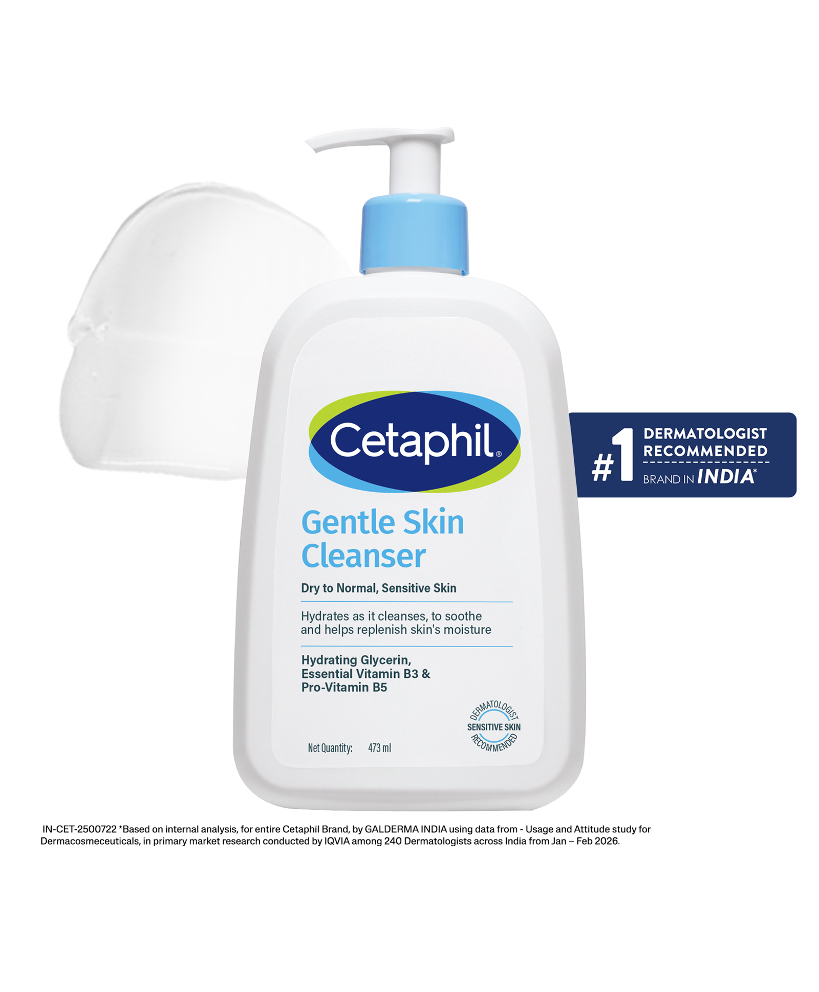 Cetaphil Gentle Skin Hydrating Face Wash 473 ml, Paraben Free, Sulphate-Free Gentle Skin Hydrating Cleanser with Niacinamide, Vitamin B5 for Dry to Normal, Sensitive Skin-picture-12
