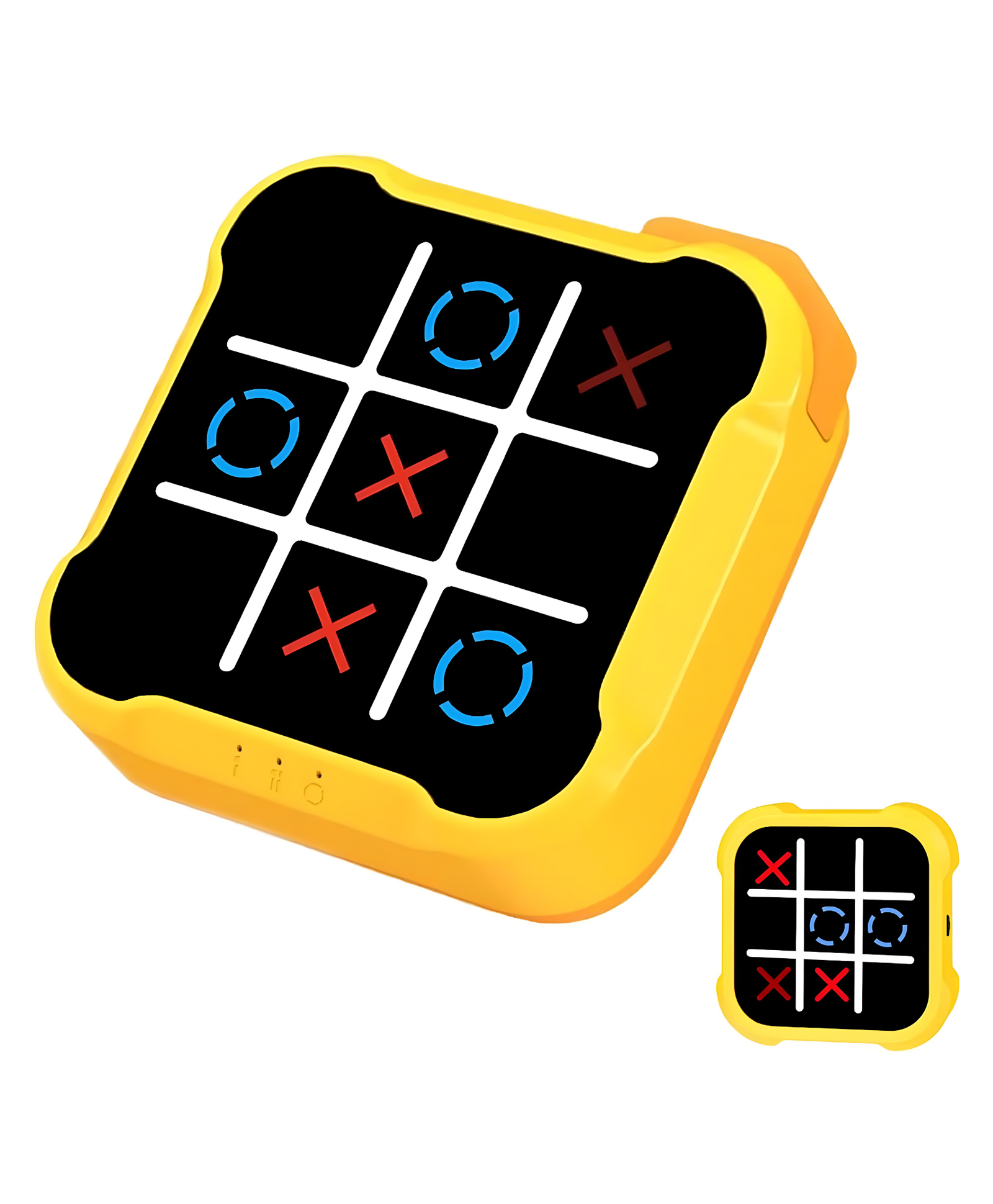 NEGOCIO Tic Tac Toe Game, 4 in 1 Handheld Educational Game Machine-Electronic Tic Tac Toe & Memory Game- PACK OF 1- COLOR MAY VARY
