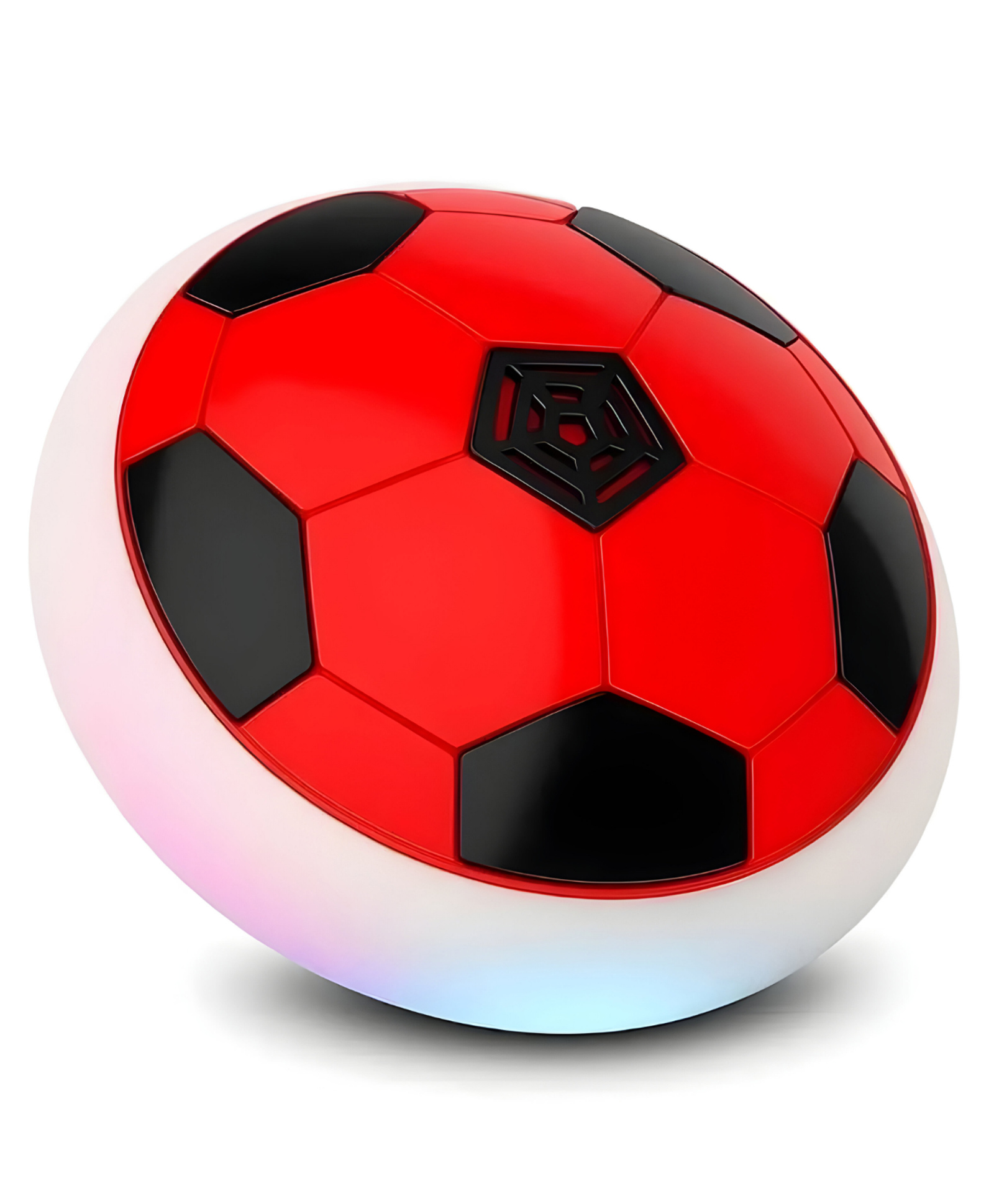NEGOCIO Hover Football | Indoor Floating Hoverball | Disc with Soft Foam Bumpers | Colorful LED Lights | Air Football Soccer Game for Kids- PACK OF 1- COLOR MAY VARY-image-45