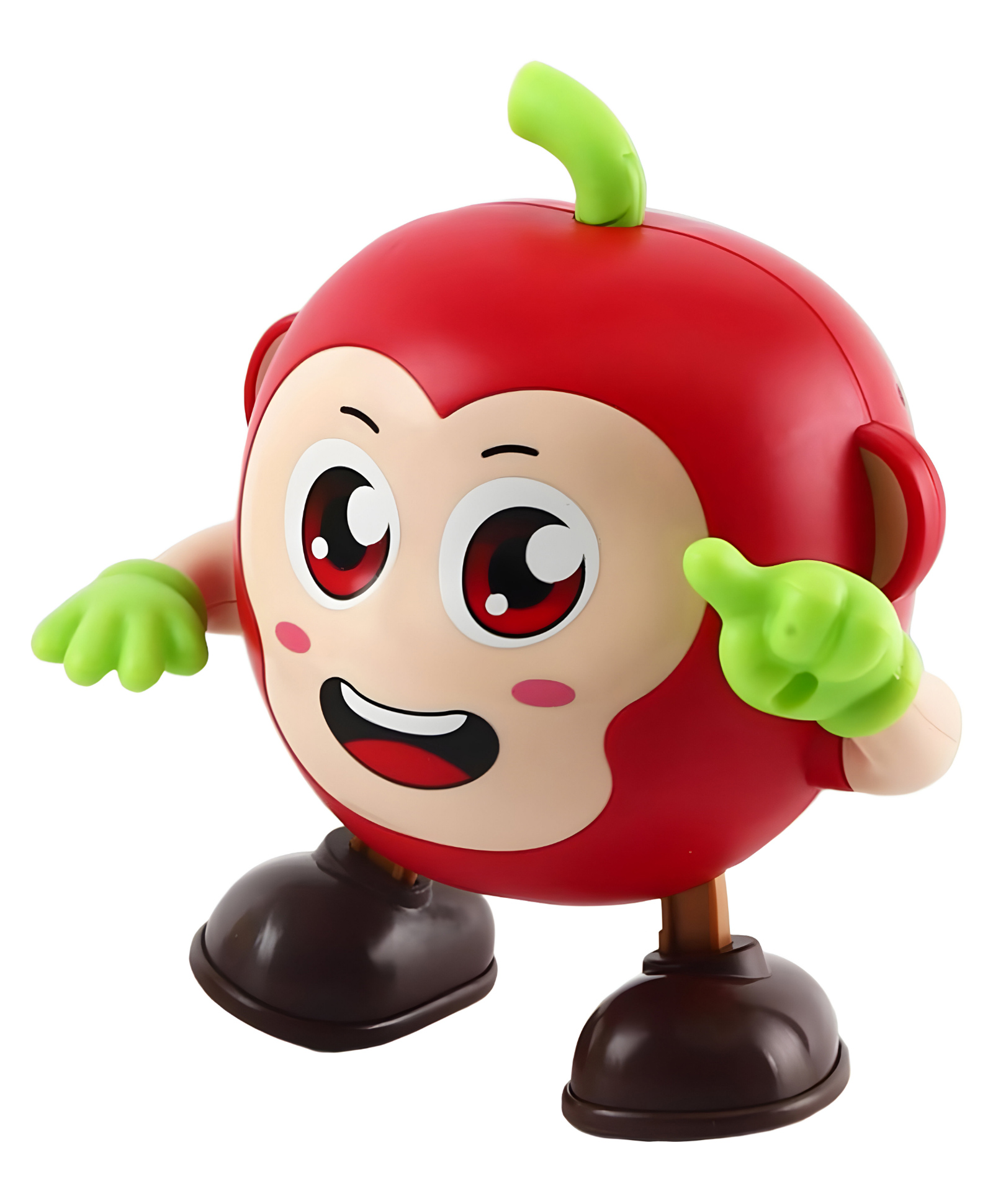 NEGOCIO Kids Interactive Battery Operated Apple Monkey Music Light Electric Swing Walking Plastic Animal Baby Toy- PACK OF 1- COLOR MAY VARY-image-32