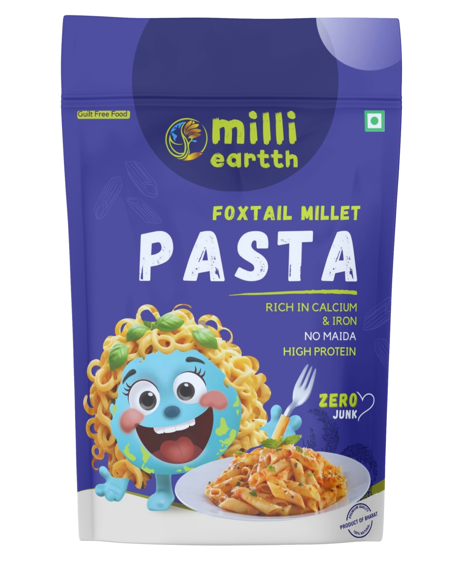 millieartth Foxtail Millet Pasta, Healthy, Guilt-Free Pasta, High Protein, Rich in Iron, Calcium , No Maida, No MSG, No Palm Oil, Preservative-Free, Ideal for All Ages, High Fiber, 250 g x 2, Penne-image-42