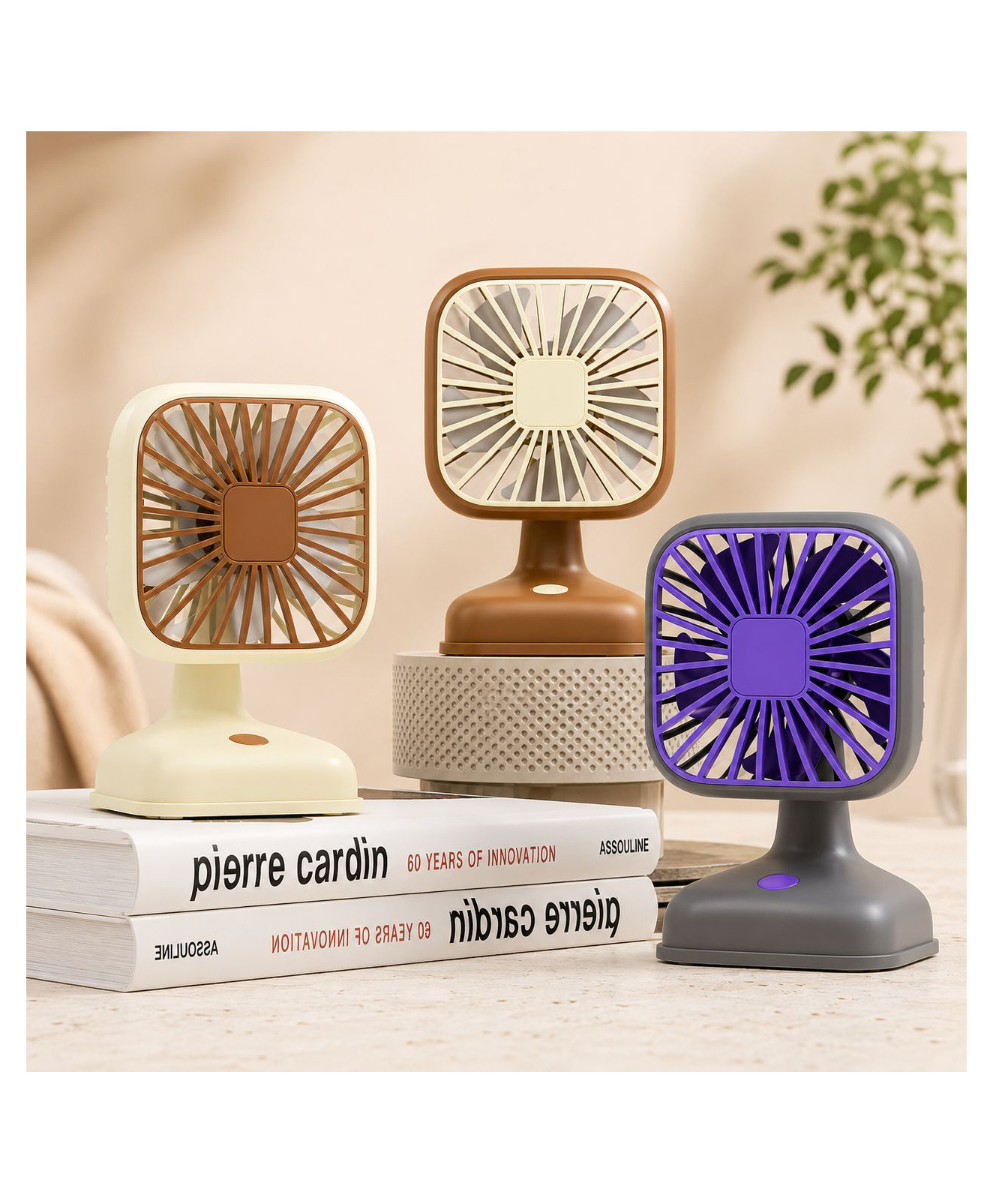 Elecart Panda Mini USB Fan Rechargeable Portable Hand Fan for Kids & Adults | Low Noise Cooling Fan for Travel, Home & Office (Pack 1 Random Colour)-image-2