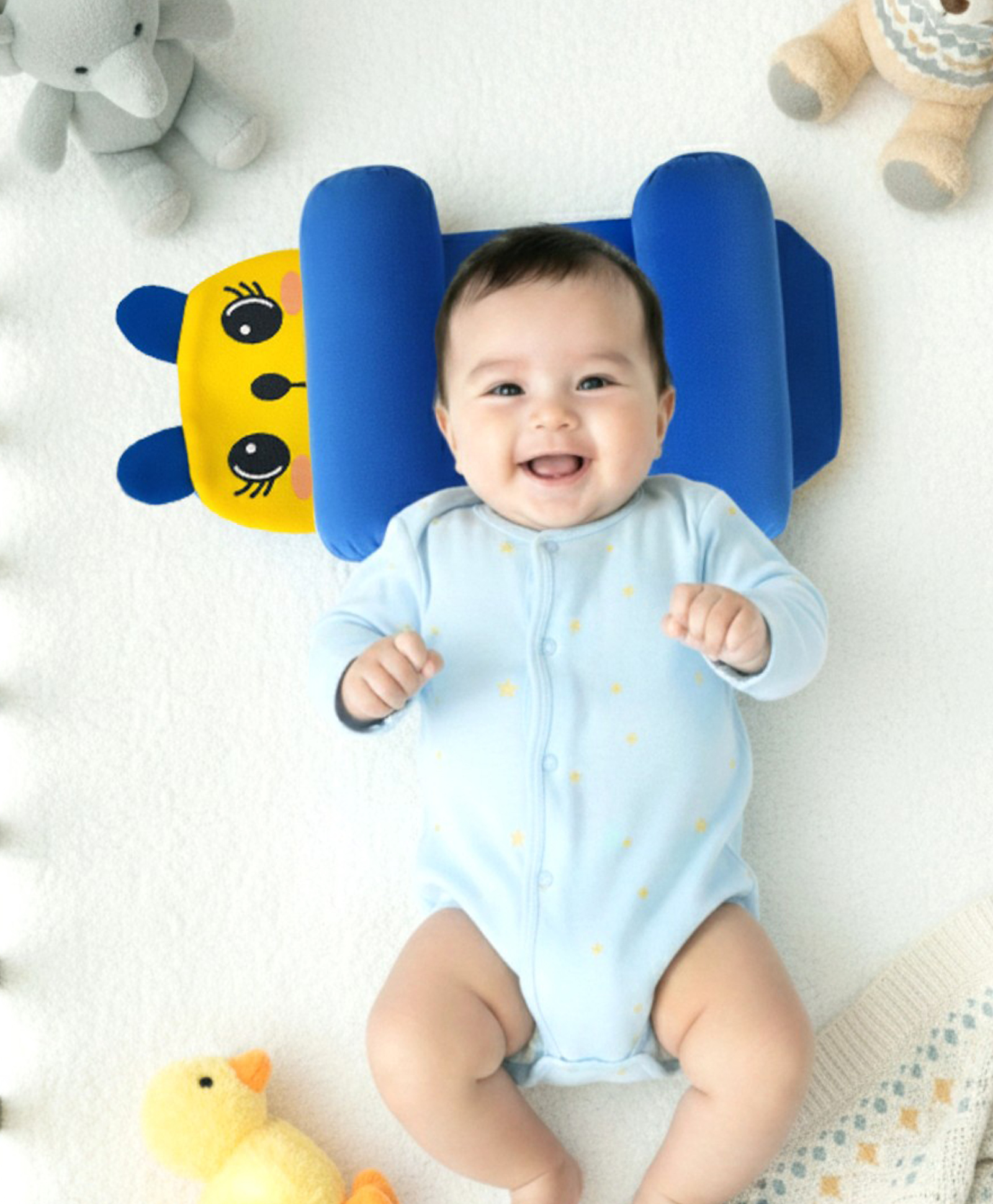 Bubzii Anti Roll Side Bolsterss 2 Cylindrical side Anti Roll Side Bolsterss Blue Rabbit-picture-18