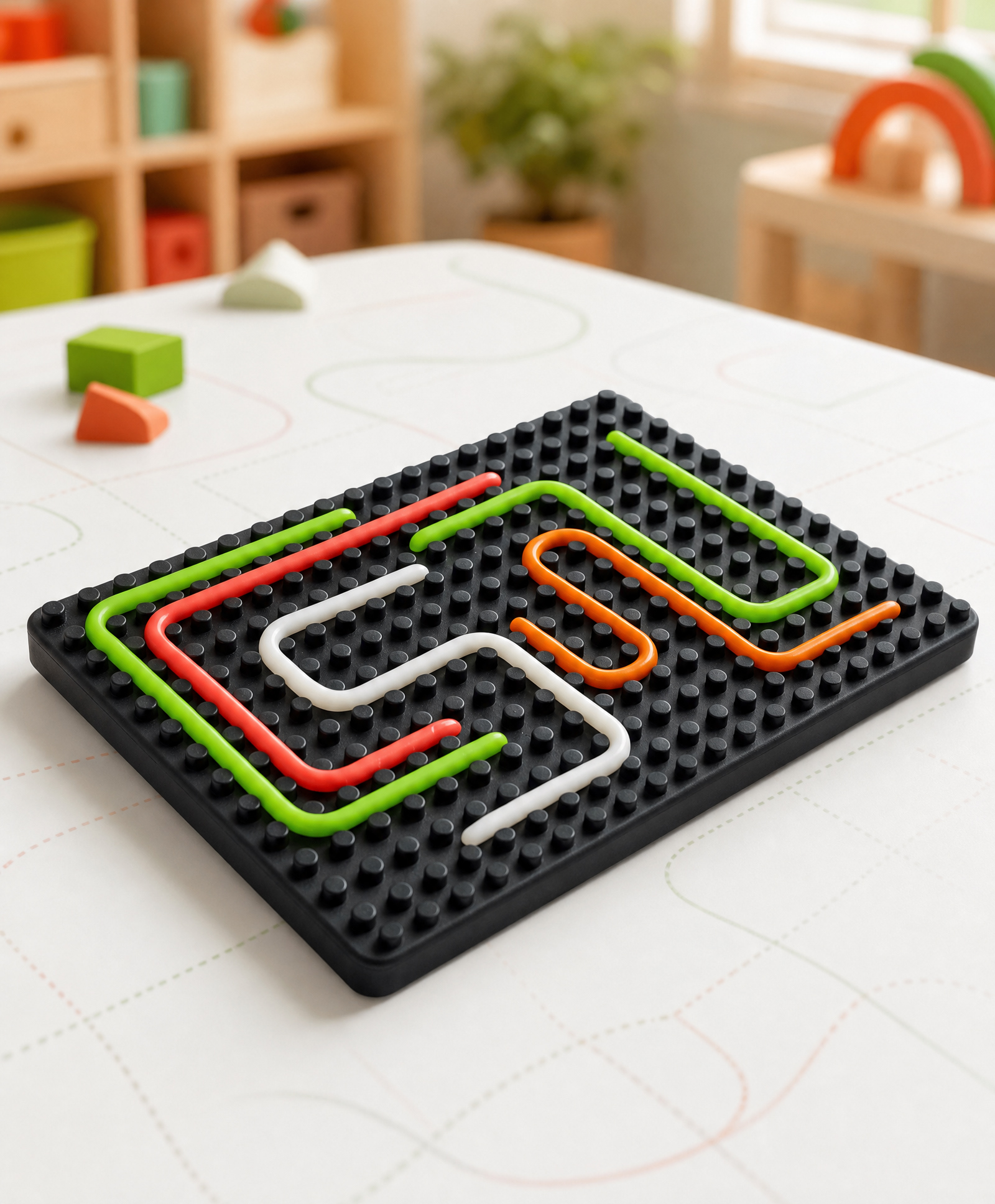 Play Nation Sensory Maze Fidget Board - Multicolor| Improves Finger Dextirty & Pen Holding| Focus & Concentration| Motor Skill Development| Montessori Inspired| Toddler Gifting| Patience Building-picture-2