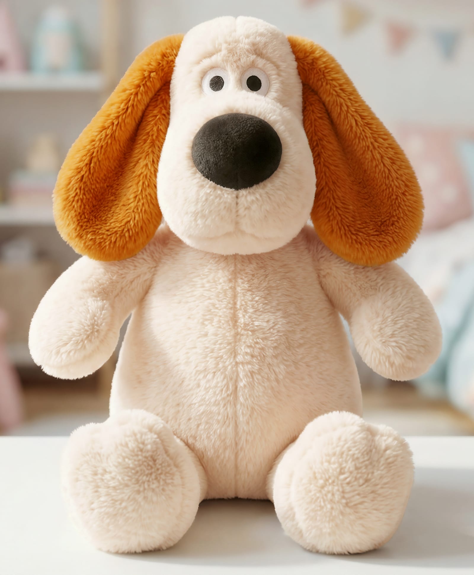 Play Nation Height 45 cm Big Nose Puppy Soft Toy - Beige| Plush Dog with Floppy Ears| Ultra-Soft & Cuddly| Durable Stitching | Ideal Gift for Kids| Huggable Animal Companion| Home & Car Decor-picture-32