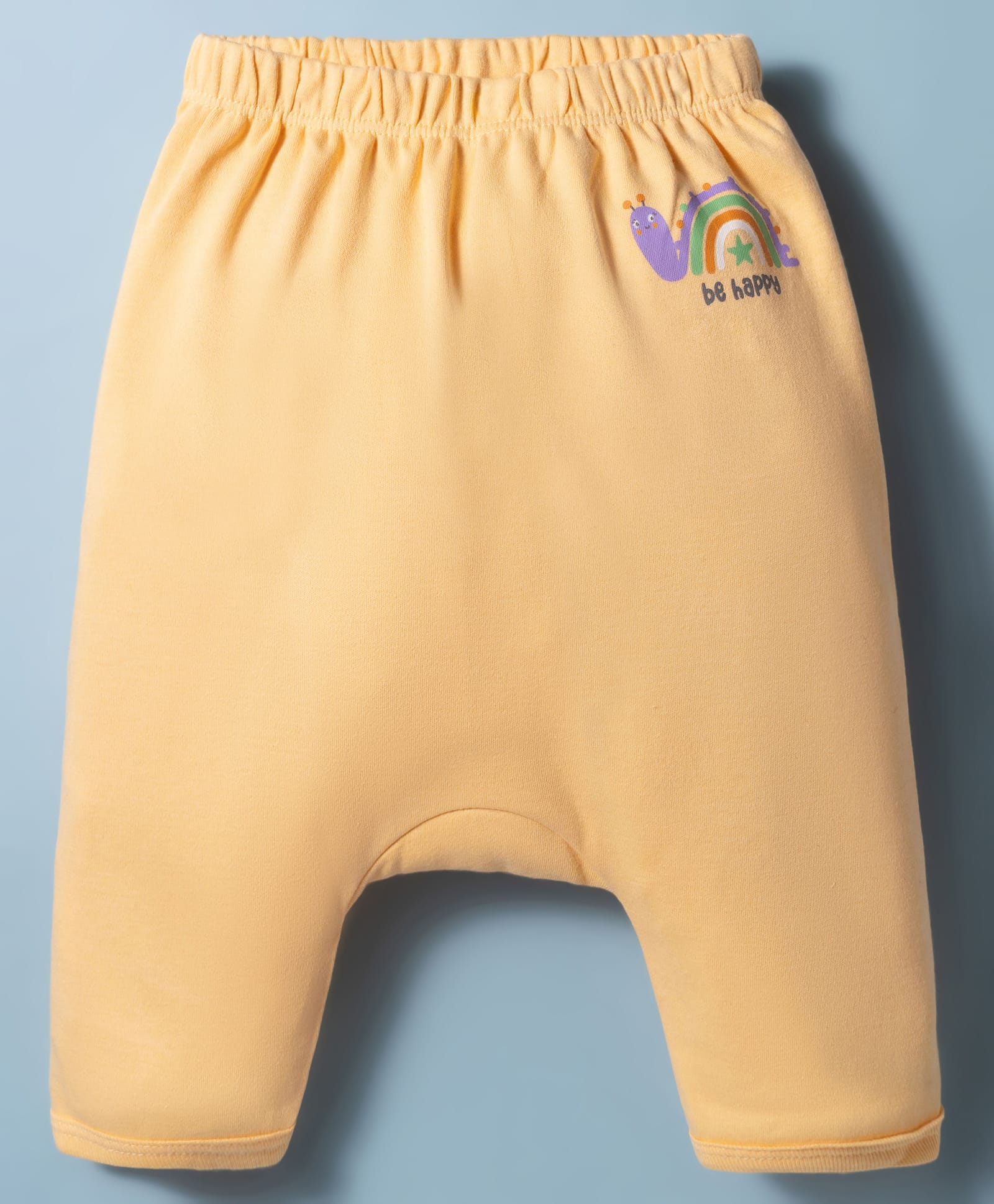 Tango Interlock Knit Full Length Diaper Leggings With Snail Print - Golden-image-40