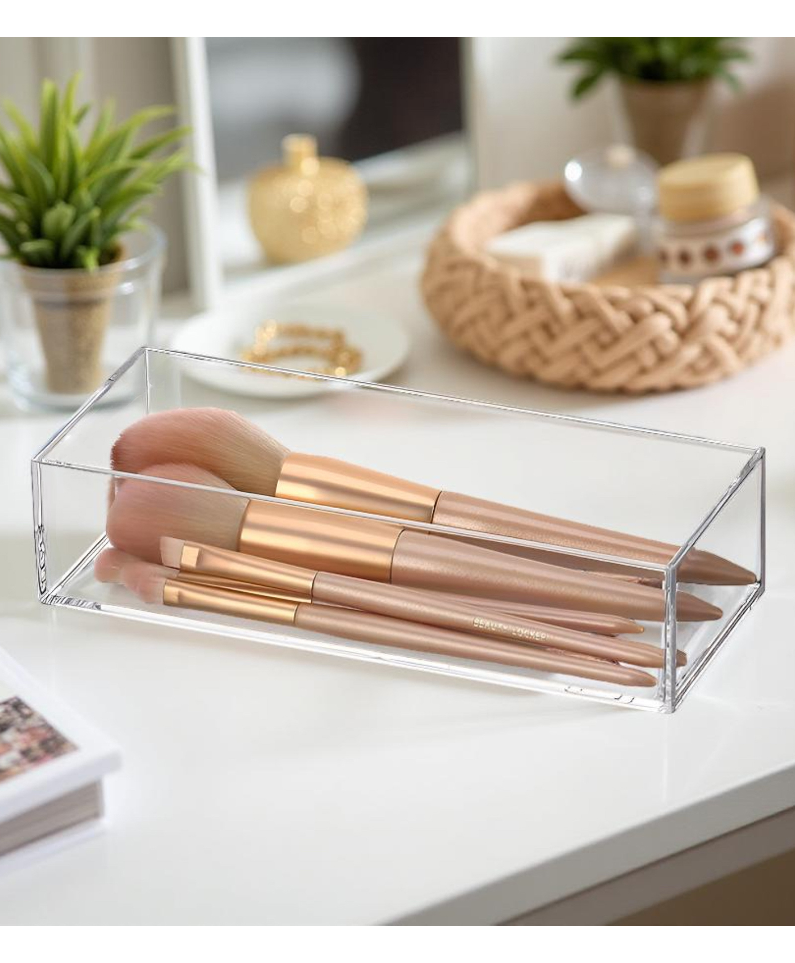 STOR Stackable Acrylic Organiser | Durable, Space-Saving Storage for Kitchen, Bathroom, Office & Closet | Transparent-image-10
