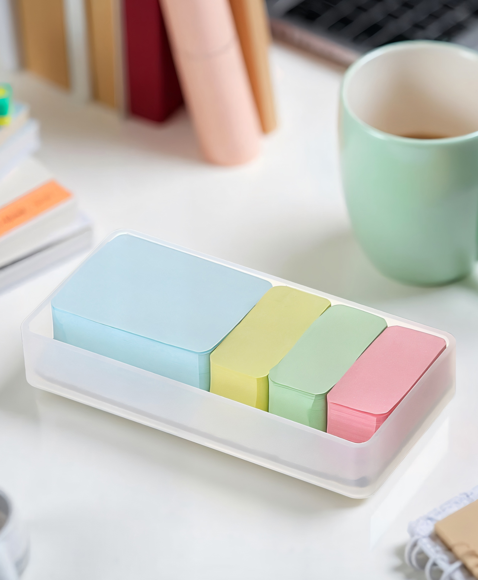 STOR Stackable Polypropylene Organiser | Ideal for Closet, Kitchen, Office & Bathroom | White-image-28