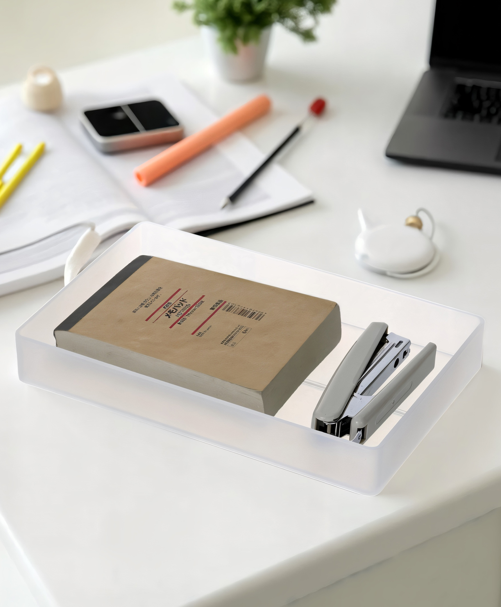 STOR Stackable Polypropylene Organiser | Ideal for Closet, Kitchen, Office & Bathroom | White-image-25