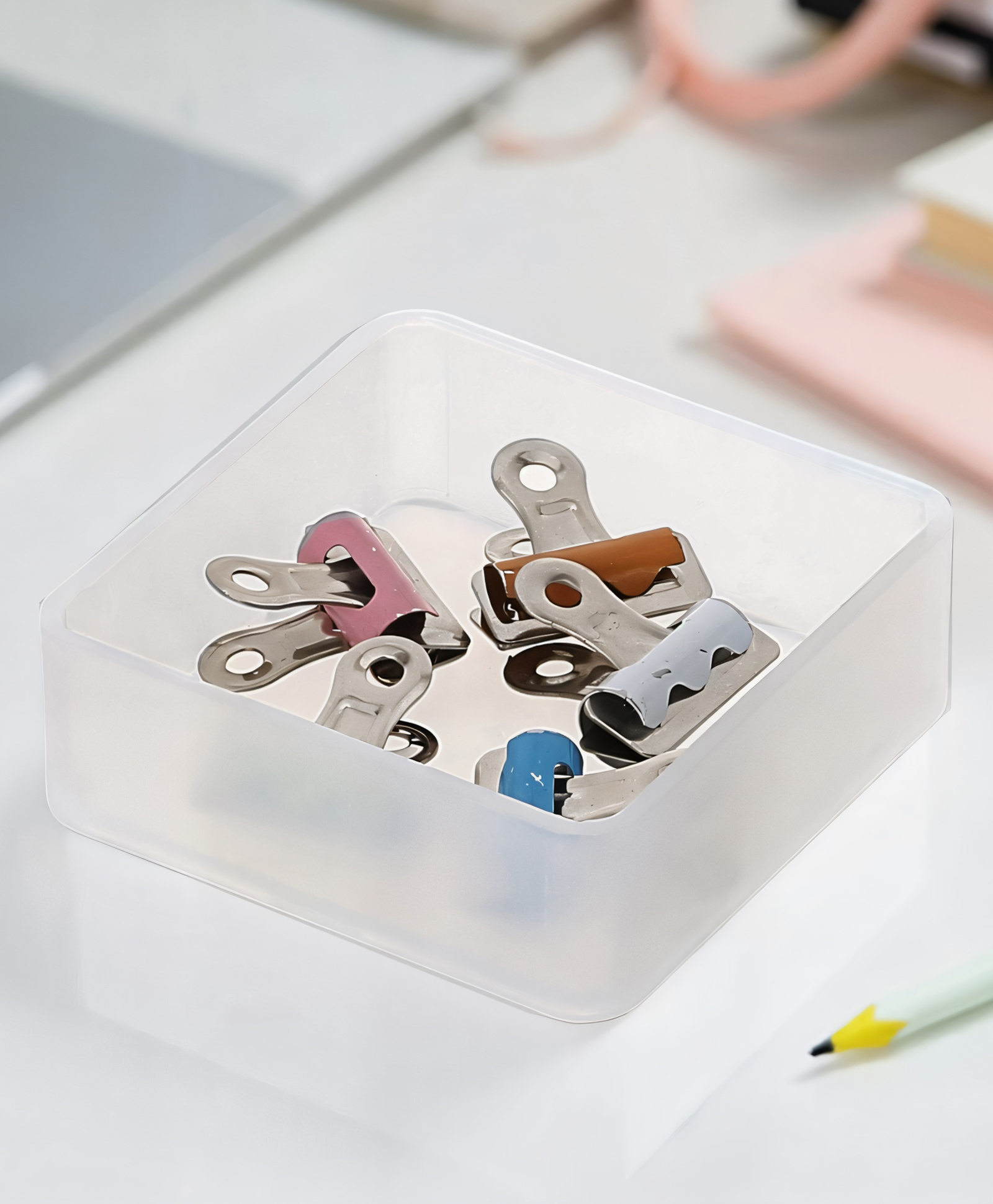 STOR Stackable Polypropylene Organiser | Ideal for Closet, Kitchen, Office & Bathroom | White | Set of 6-image-23
