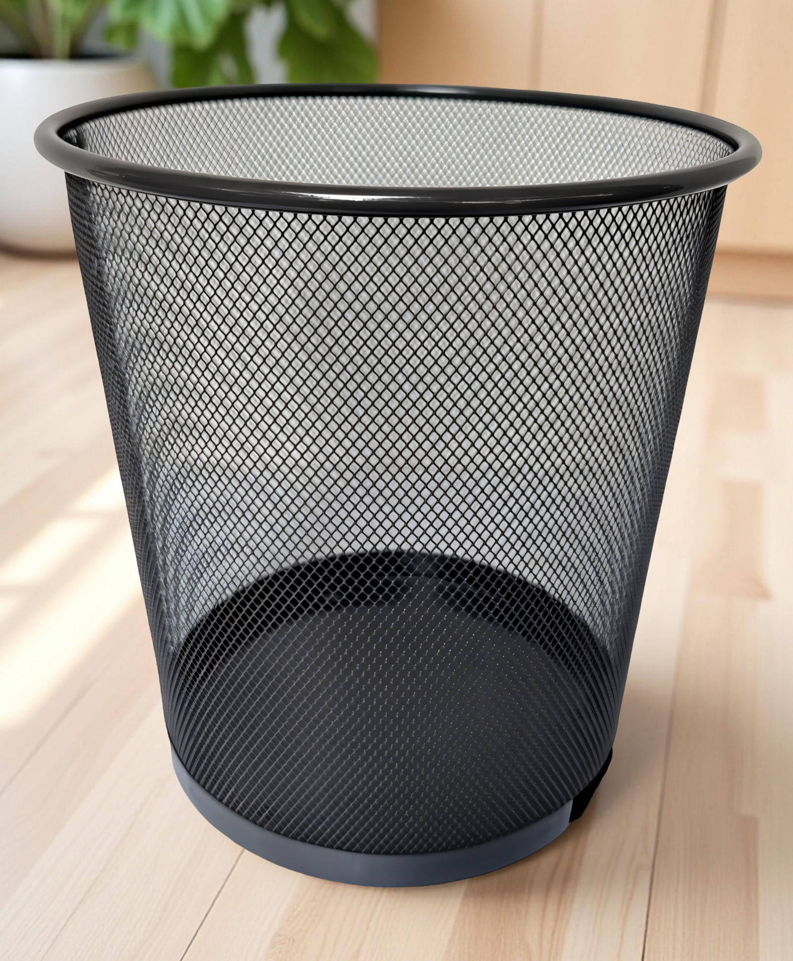 STOR Round Mesh Trash Can 11L | Rust-Proof Metal & Lightweight | Set of 2 | Ash Gray-image-27
