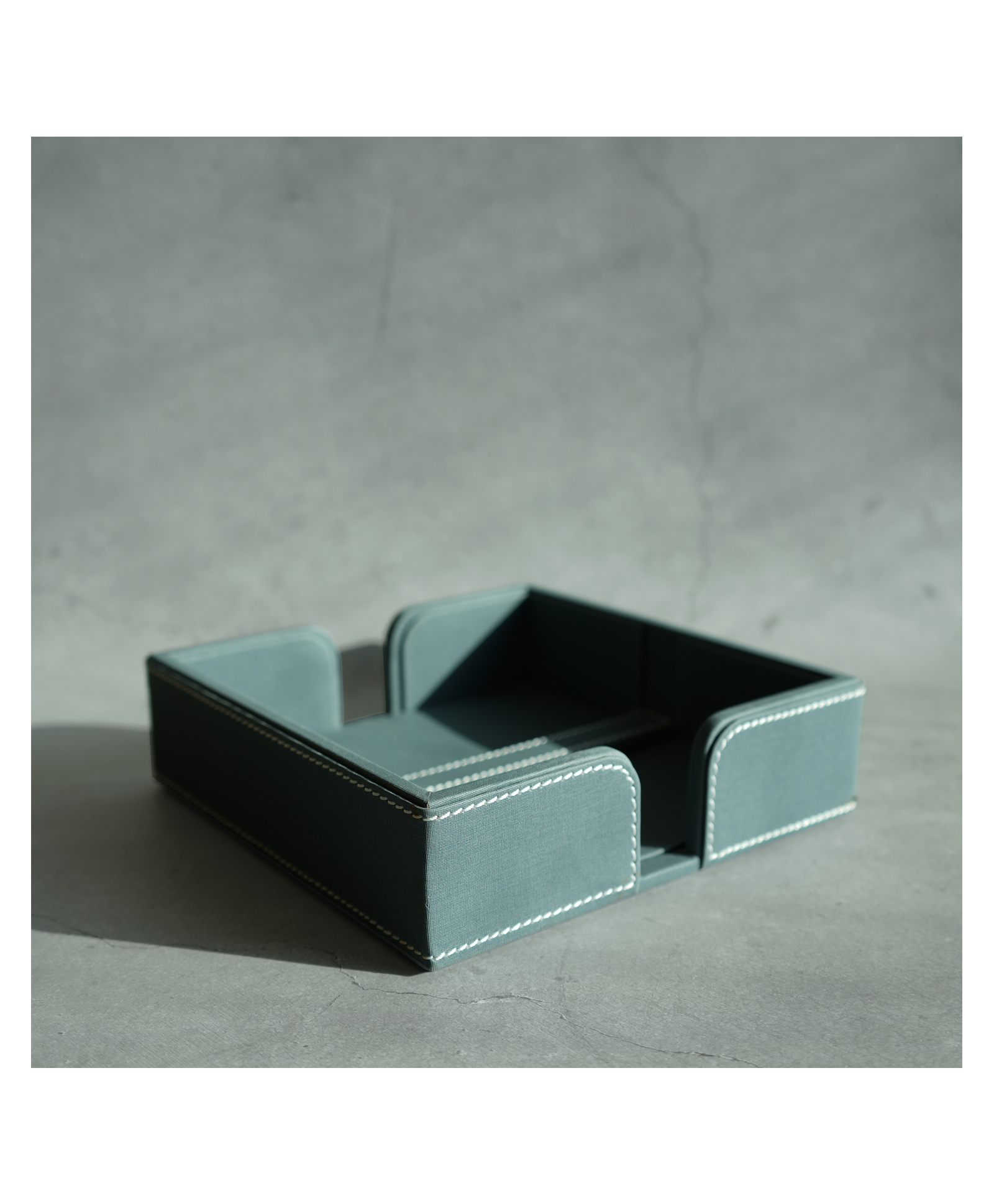 STOR PU Leather Tissue Holder | Weighted Bar Design | Powder Blue-picture-24