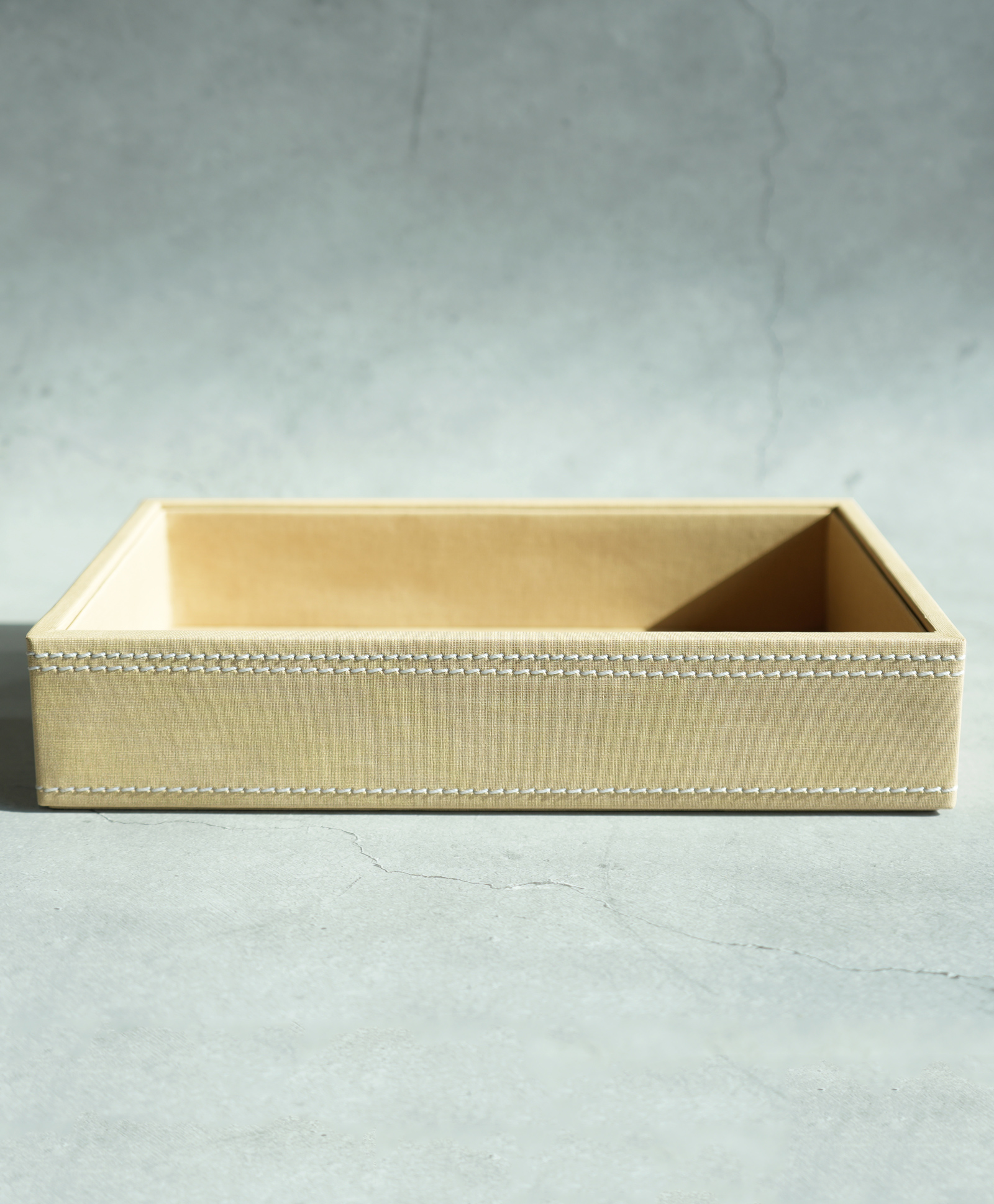 STOR Small PU Leather Multipurpose Serving Tray | Home & Office Use | Sand Beige-picture-10