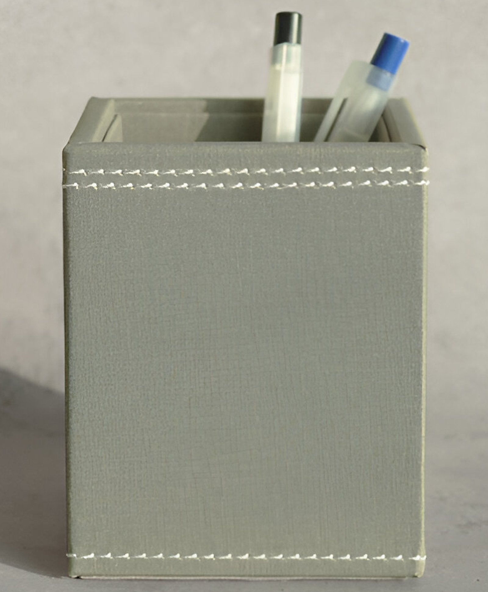 Stor Stone Gray PU Leather Stationery Holder | Stylish Desk Organizer for Home & Office-picture-36